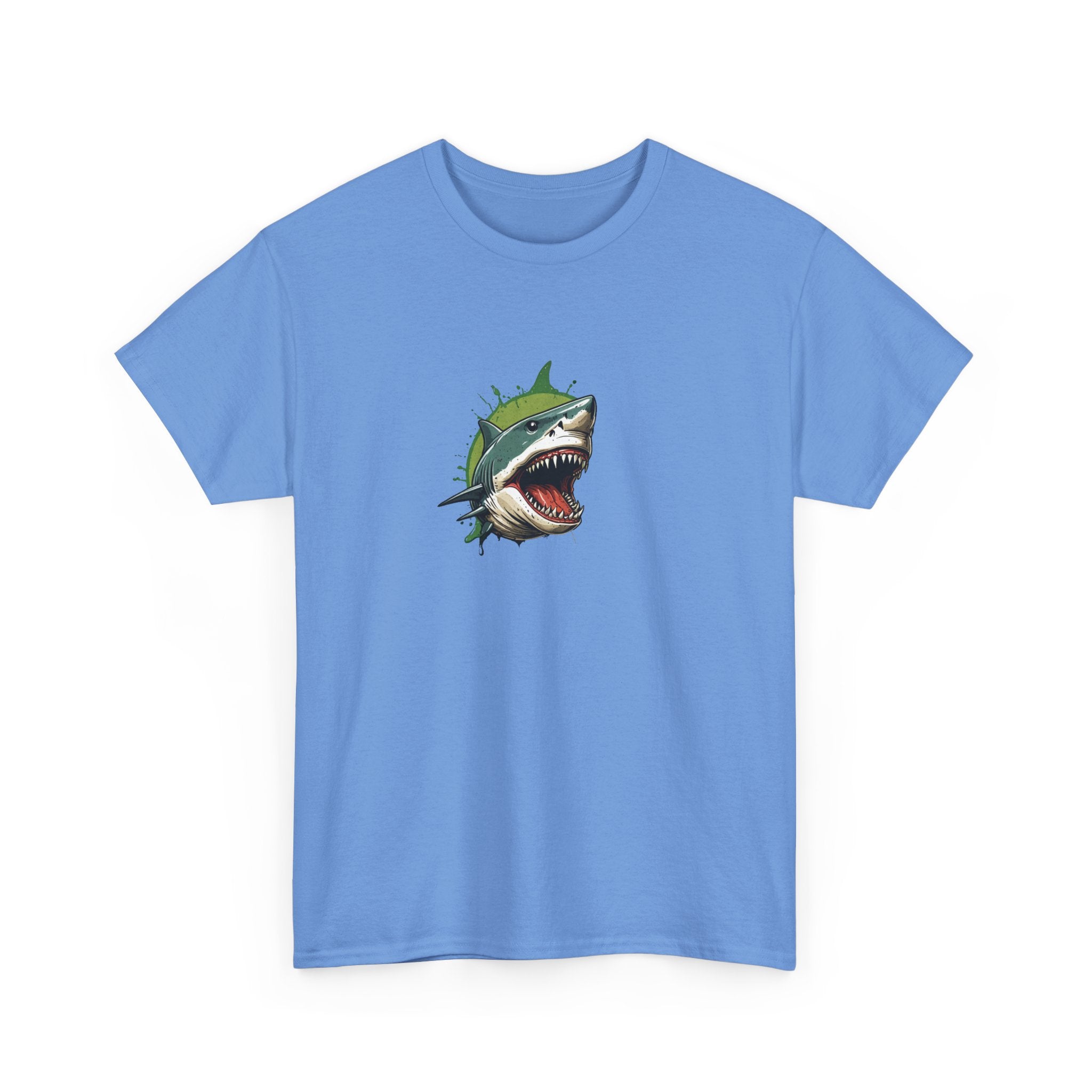 Cursed Shark Brain Rot Graphic Tee | Funny Meme Shirt for Cat Lady | Unisex T-Shirt