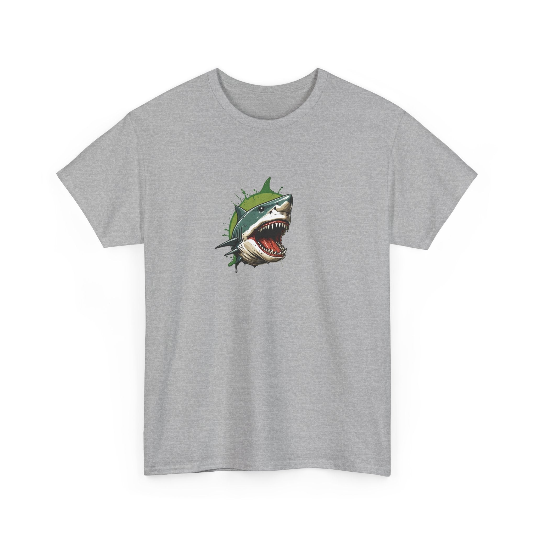 Cursed Shark Brain Rot Graphic Tee | Funny Meme Shirt for Cat Lady | Unisex T-Shirt
