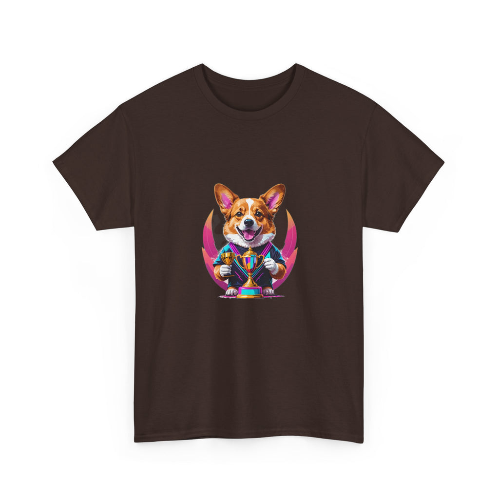 Glitched Corgi Trophy Holder — Unisex T-Shirt