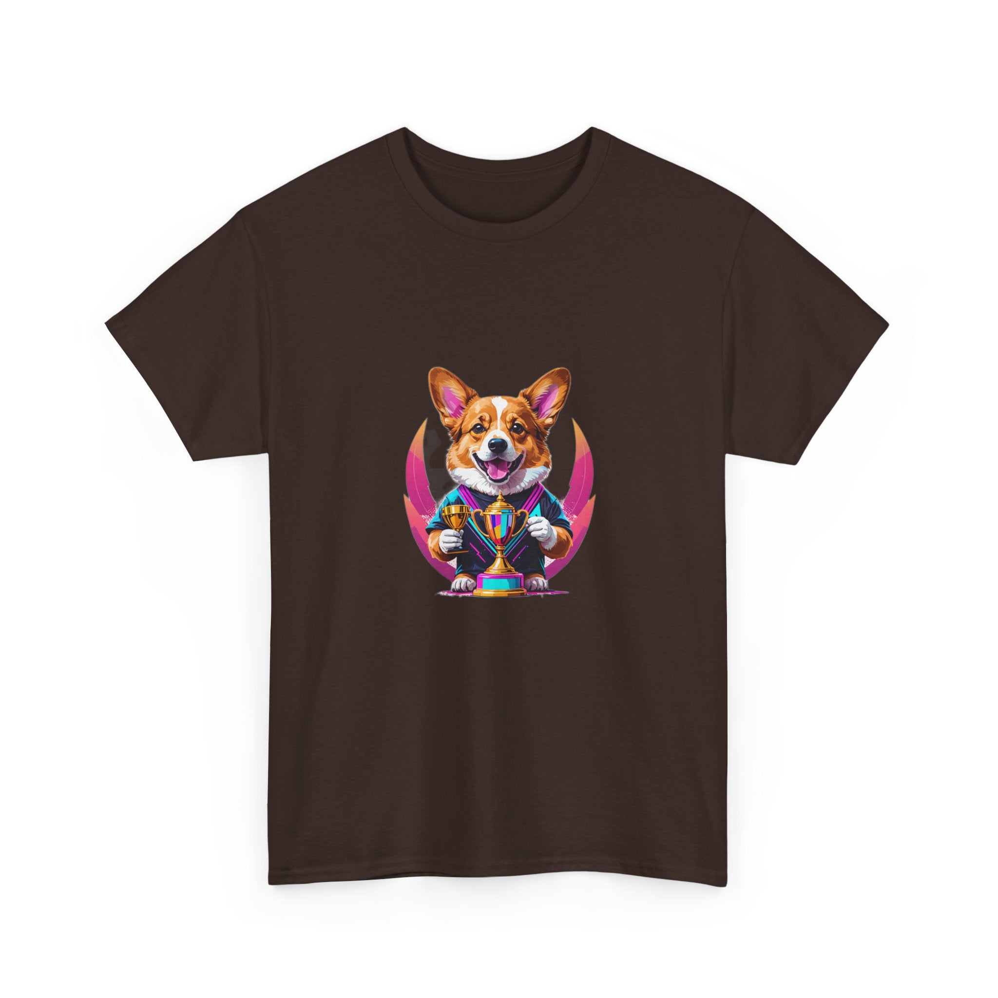 Glitched Corgi Trophy Holder — Unisex T-Shirt