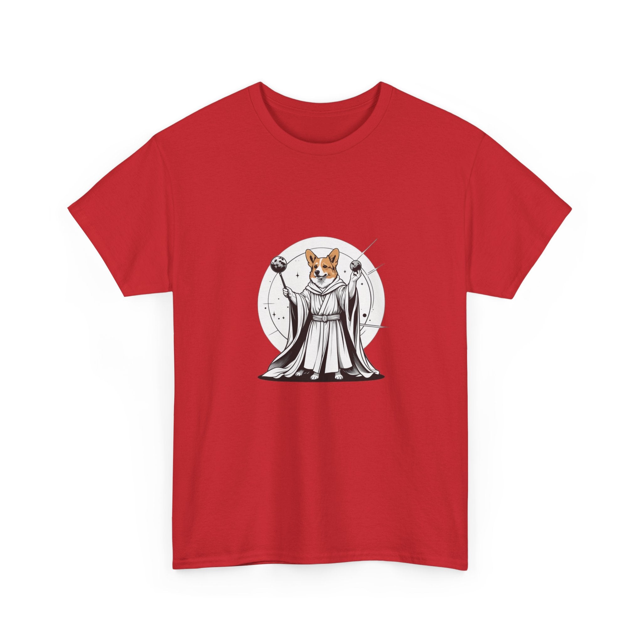 Corgi Points to the Cosmos — Unisex T-Shirt