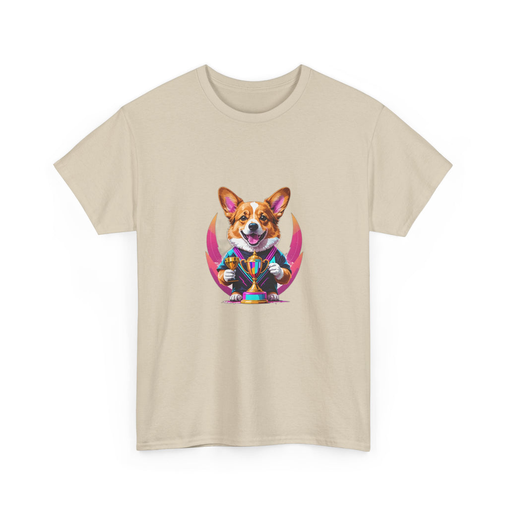 Glitched Corgi Trophy Holder — Unisex T-Shirt