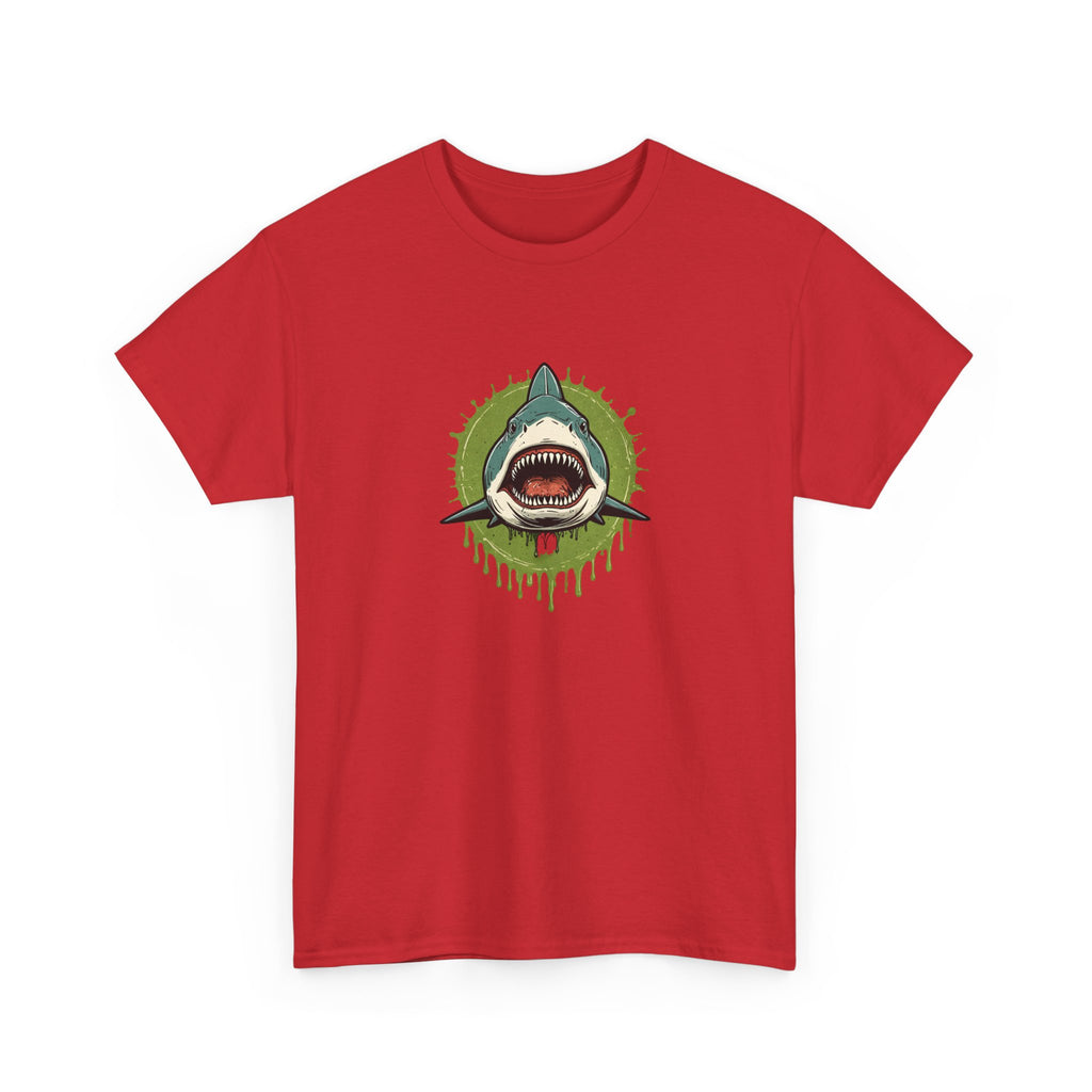 Shark Brain Rot Meme Graphic Tee | Cursed Unhinged T-Shirt | Unisex T-Shirt