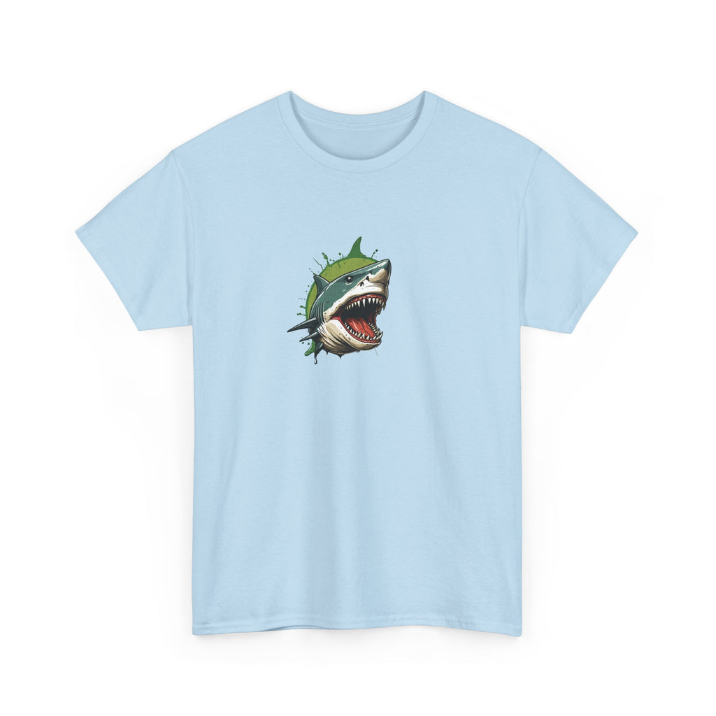 Cursed Shark Brain Rot Graphic Tee | Funny Meme Shirt for Cat Lady | Unisex T-Shirt