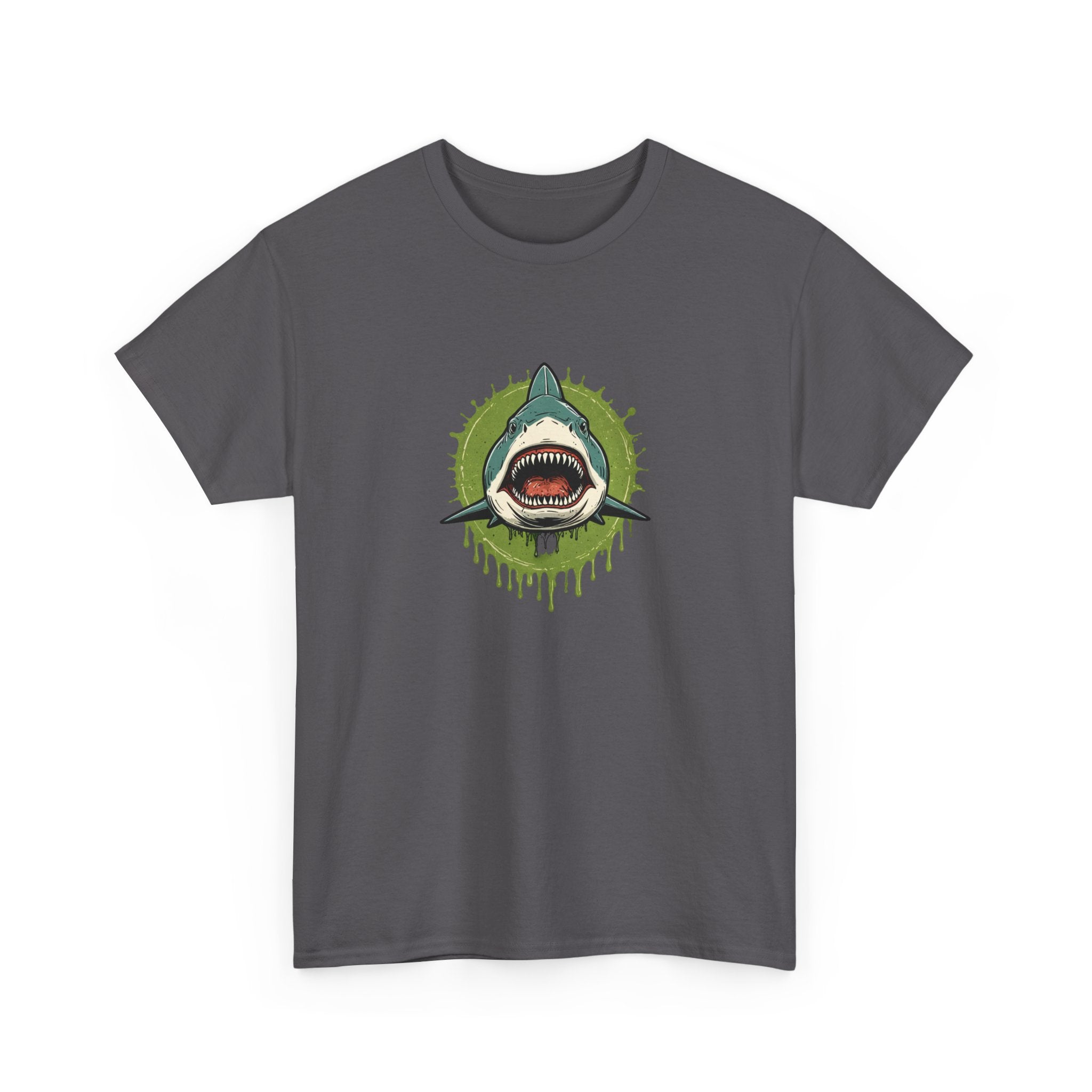 Shark Brain Rot Meme Graphic Tee | Cursed Unhinged T-Shirt | Unisex T-Shirt