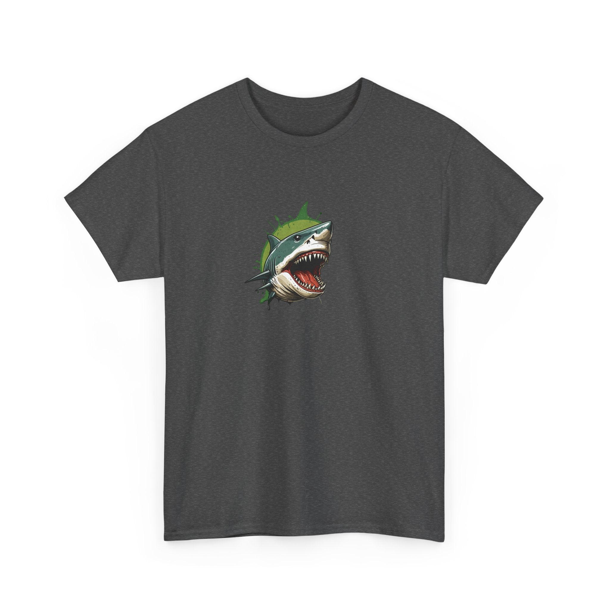 Cursed Shark Brain Rot Graphic Tee | Funny Meme Shirt for Cat Lady | Unisex T-Shirt