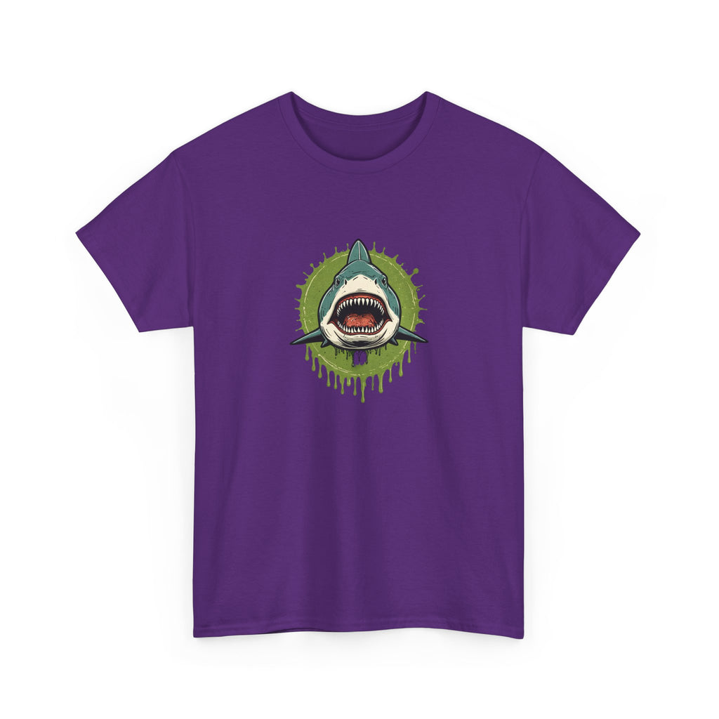 Shark Brain Rot Meme Graphic Tee | Cursed Unhinged T-Shirt | Unisex T-Shirt