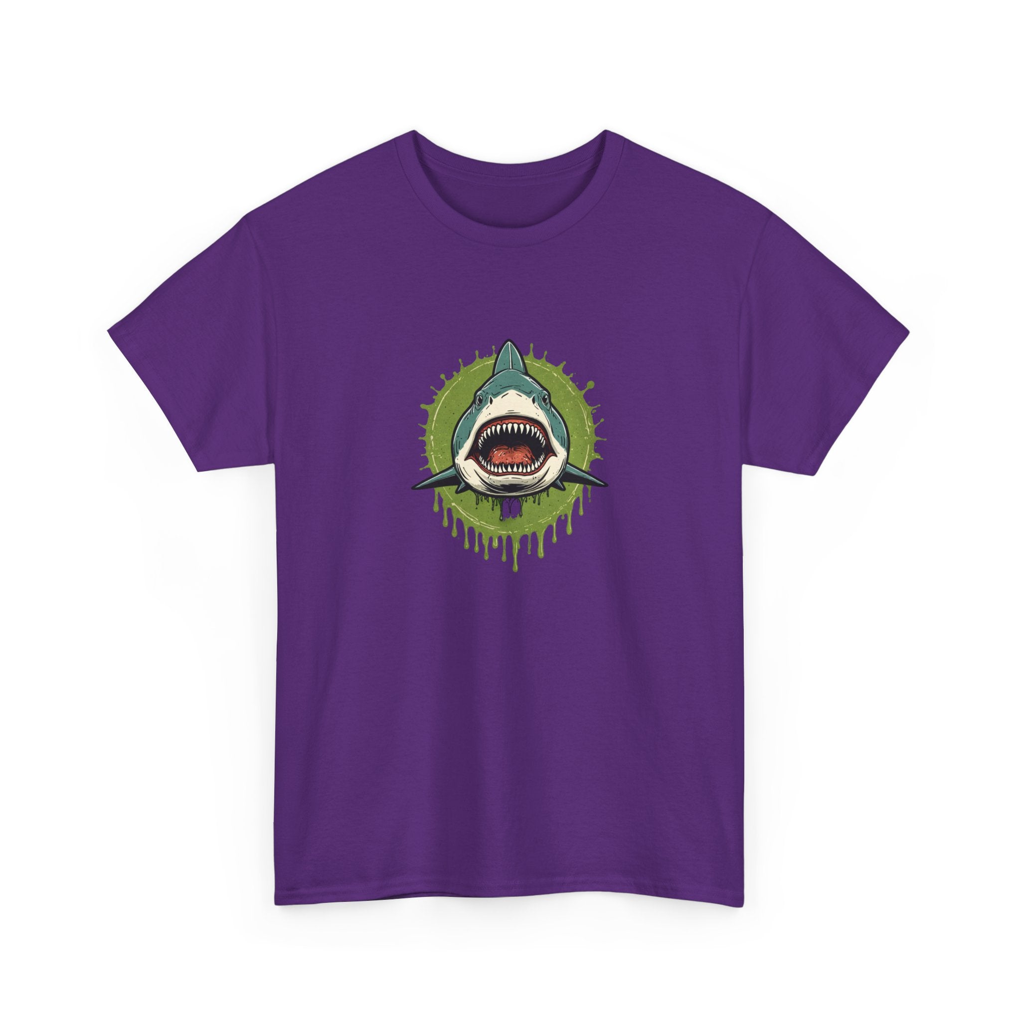 Shark Brain Rot Meme Graphic Tee | Cursed Unhinged T-Shirt | Unisex T-Shirt