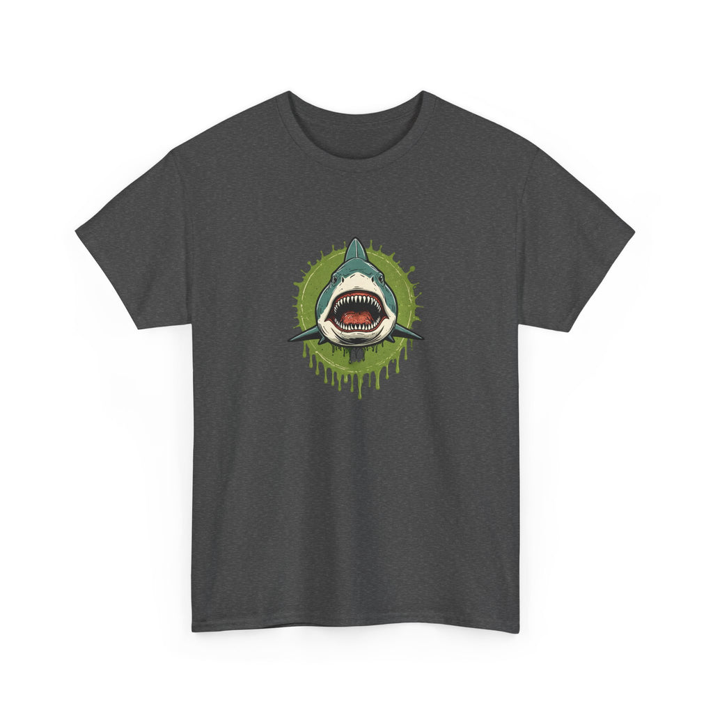 Shark Brain Rot Meme Graphic Tee | Cursed Unhinged T-Shirt | Unisex T-Shirt