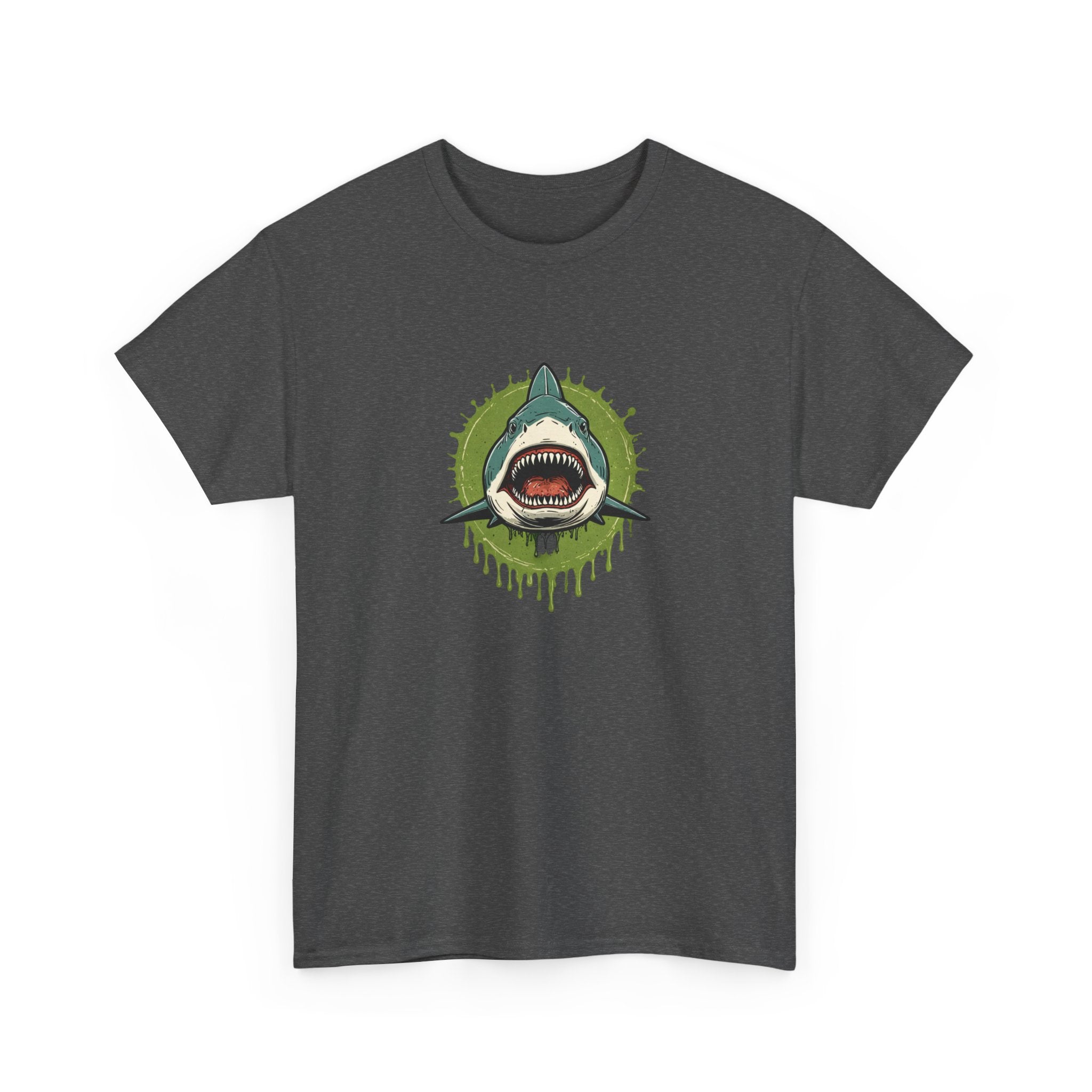 Shark Brain Rot Meme Graphic Tee | Cursed Unhinged T-Shirt | Unisex T-Shirt
