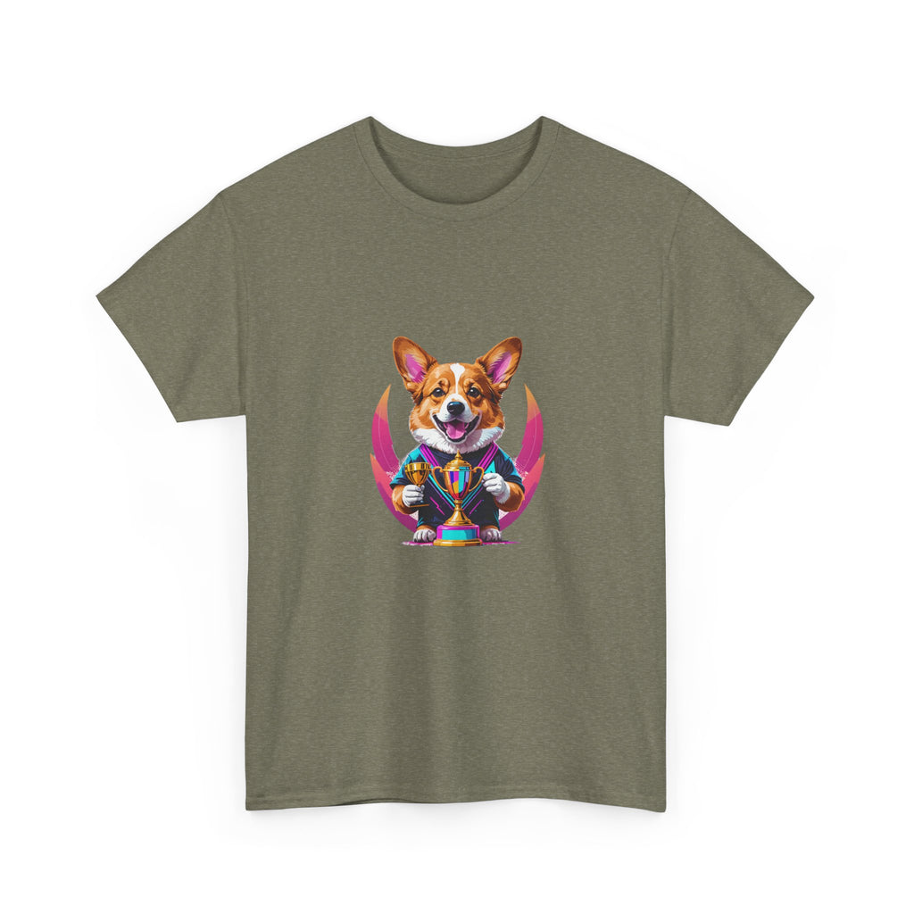 Glitched Corgi Trophy Holder — Unisex T-Shirt