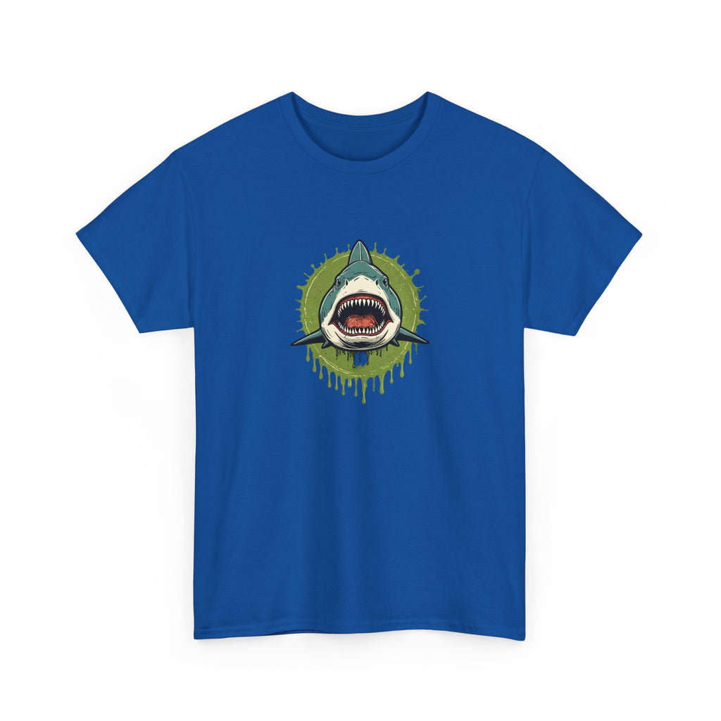 Shark Brain Rot Meme Graphic Tee | Cursed Unhinged T-Shirt | Unisex T-Shirt