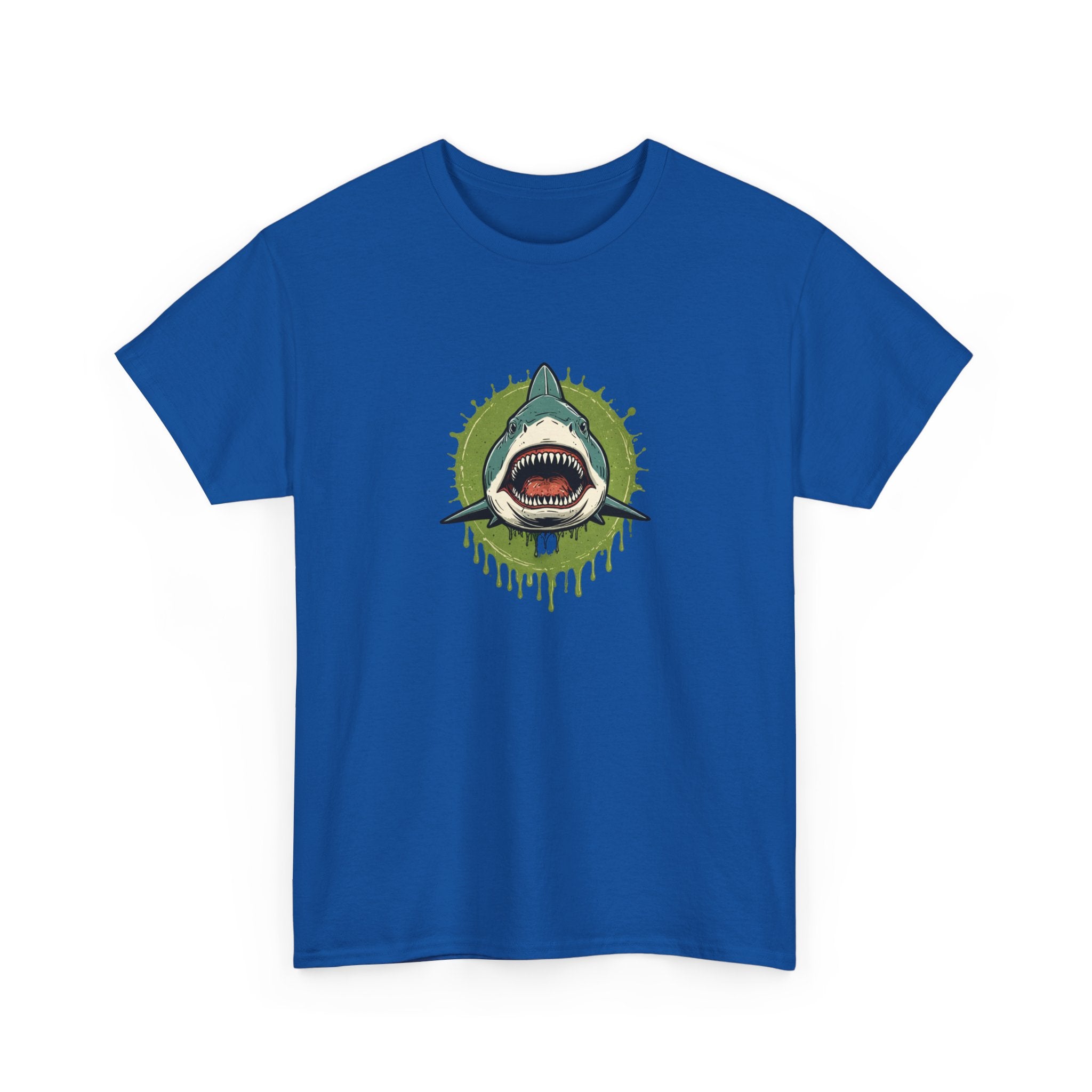 Shark Brain Rot Meme Graphic Tee | Cursed Unhinged T-Shirt | Unisex T-Shirt