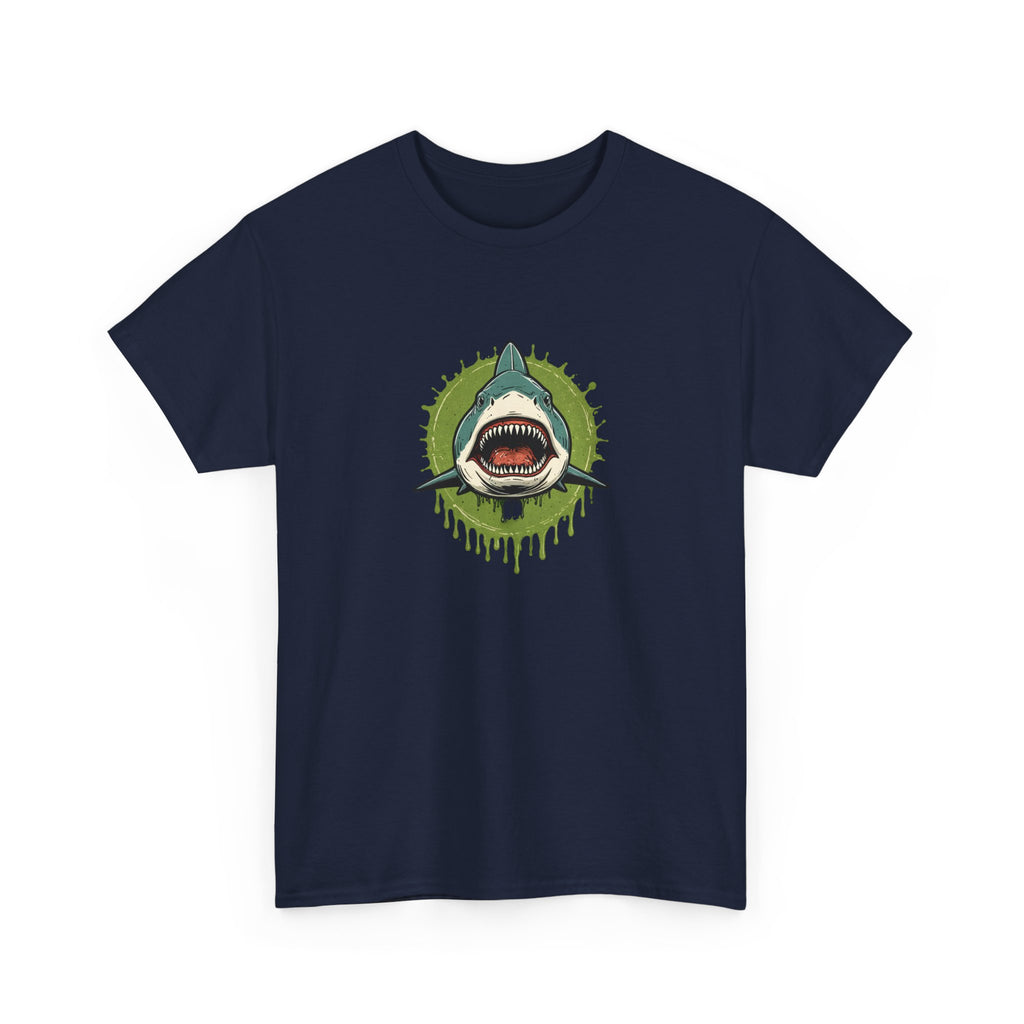 Shark Brain Rot Meme Graphic Tee | Cursed Unhinged T-Shirt | Unisex T-Shirt