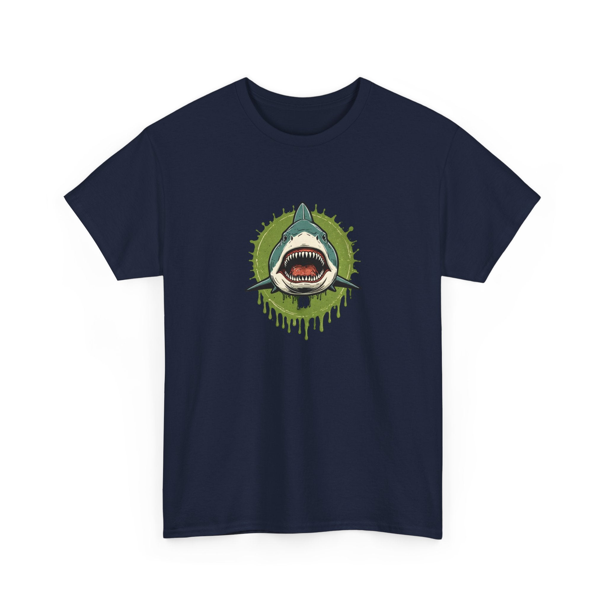 Shark Brain Rot Meme Graphic Tee | Cursed Unhinged T-Shirt | Unisex T-Shirt