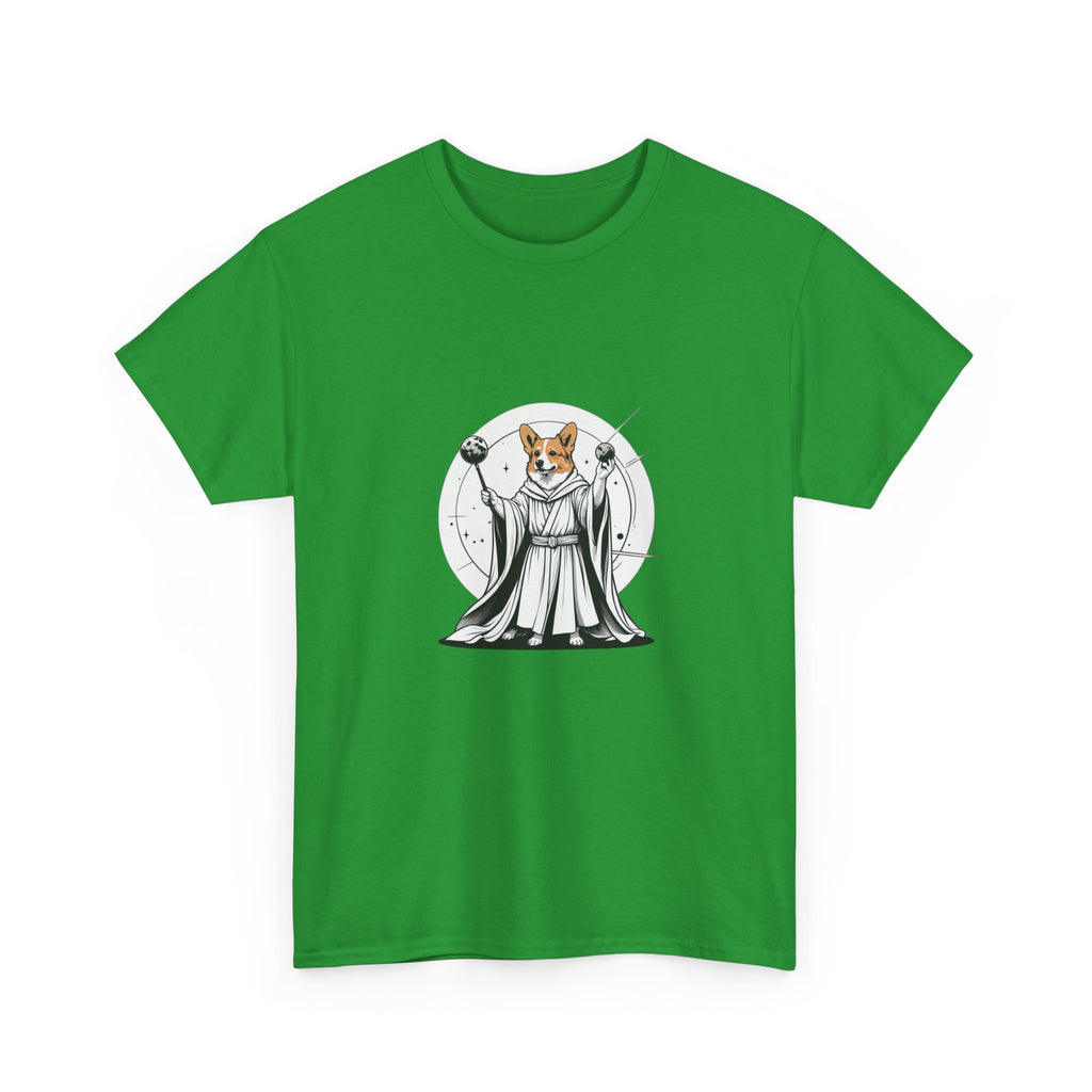 Corgi Points to the Cosmos — Unisex T-Shirt
