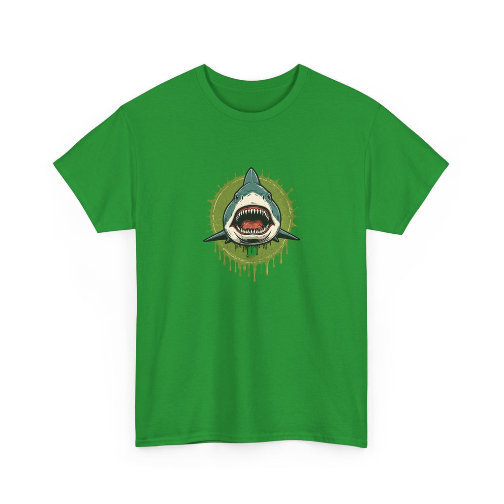 Shark Brain Rot Meme Graphic Tee | Cursed Unhinged T-Shirt | Unisex T-Shirt