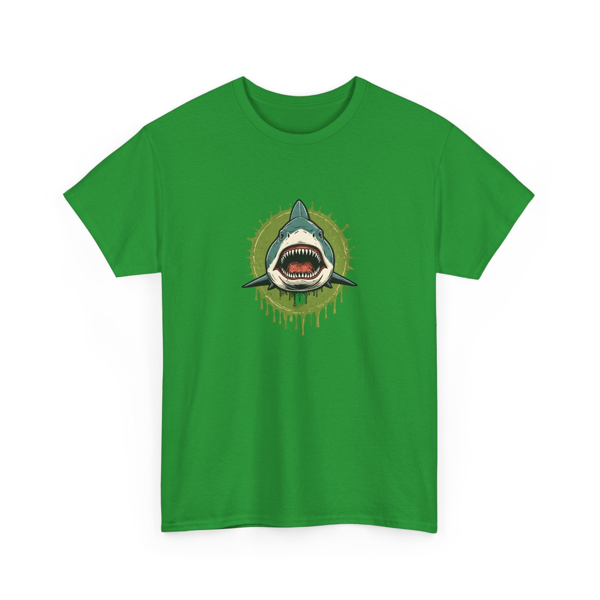 Shark Brain Rot Meme Graphic Tee | Cursed Unhinged T-Shirt | Unisex T-Shirt