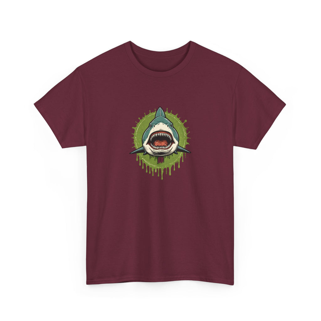 Shark Brain Rot Meme Graphic Tee | Cursed Unhinged T-Shirt | Unisex T-Shirt