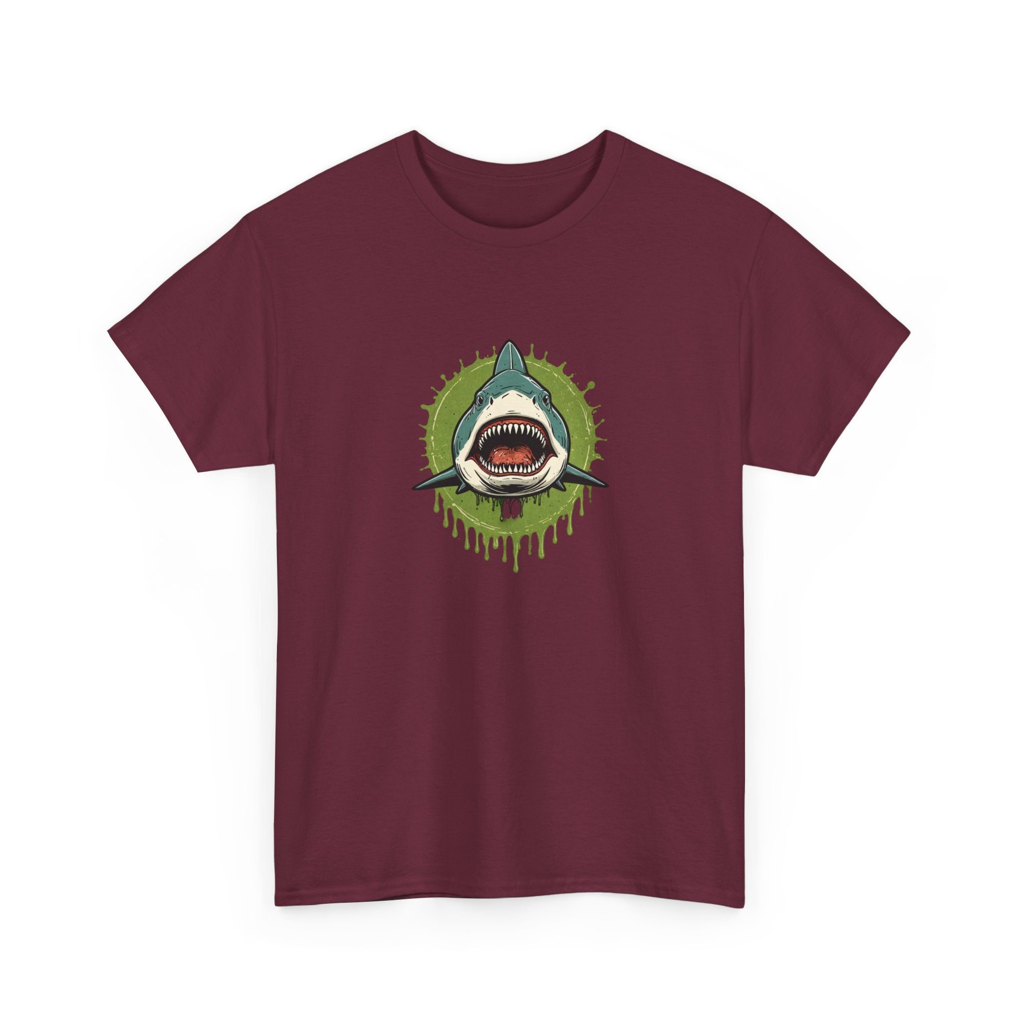 Shark Brain Rot Meme Graphic Tee | Cursed Unhinged T-Shirt | Unisex T-Shirt