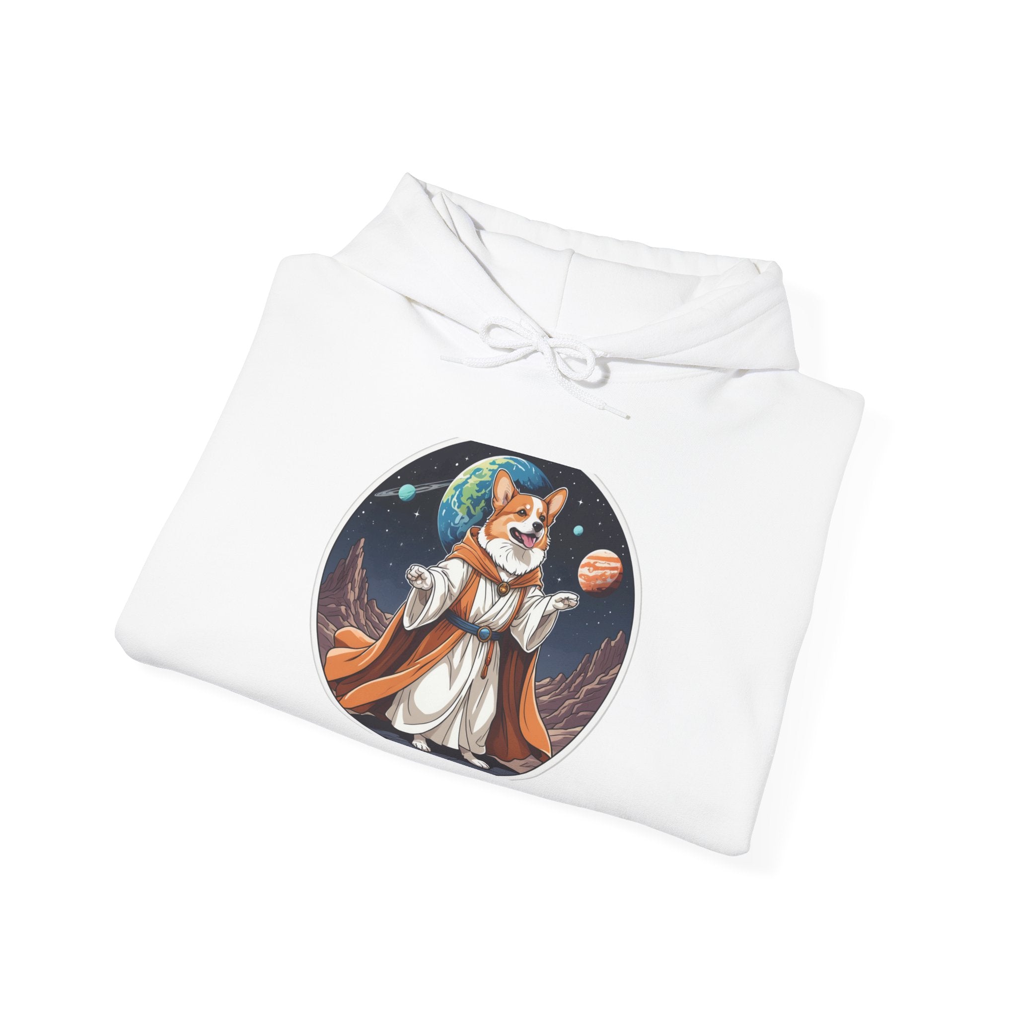 Corgi Cosmic Quest — Unisex Hoodie