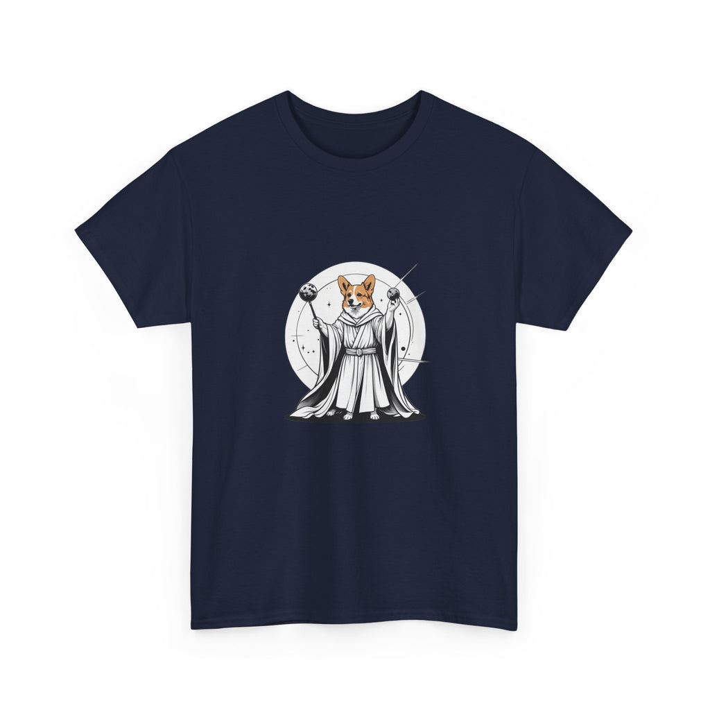 Corgi Points to the Cosmos — Unisex T-Shirt
