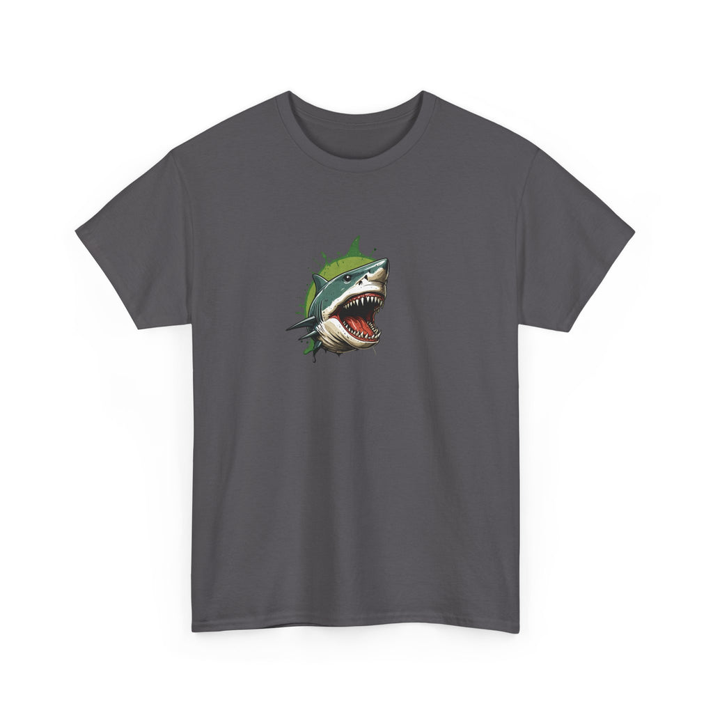 Cursed Shark Brain Rot Graphic Tee | Funny Meme Shirt for Cat Lady | Unisex T-Shirt