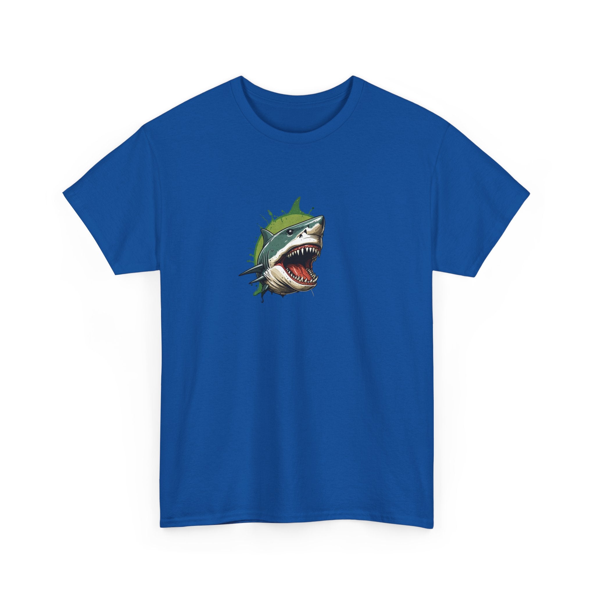 Cursed Shark Brain Rot Graphic Tee | Funny Meme Shirt for Cat Lady | Unisex T-Shirt