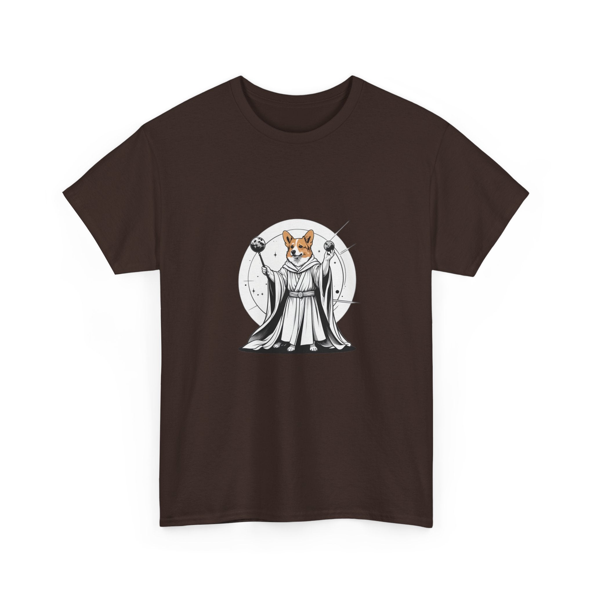 Corgi Points to the Cosmos — Unisex T-Shirt