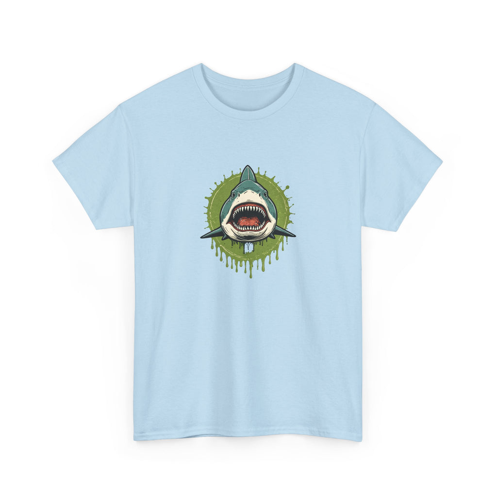 Shark Brain Rot Meme Graphic Tee | Cursed Unhinged T-Shirt | Unisex T-Shirt
