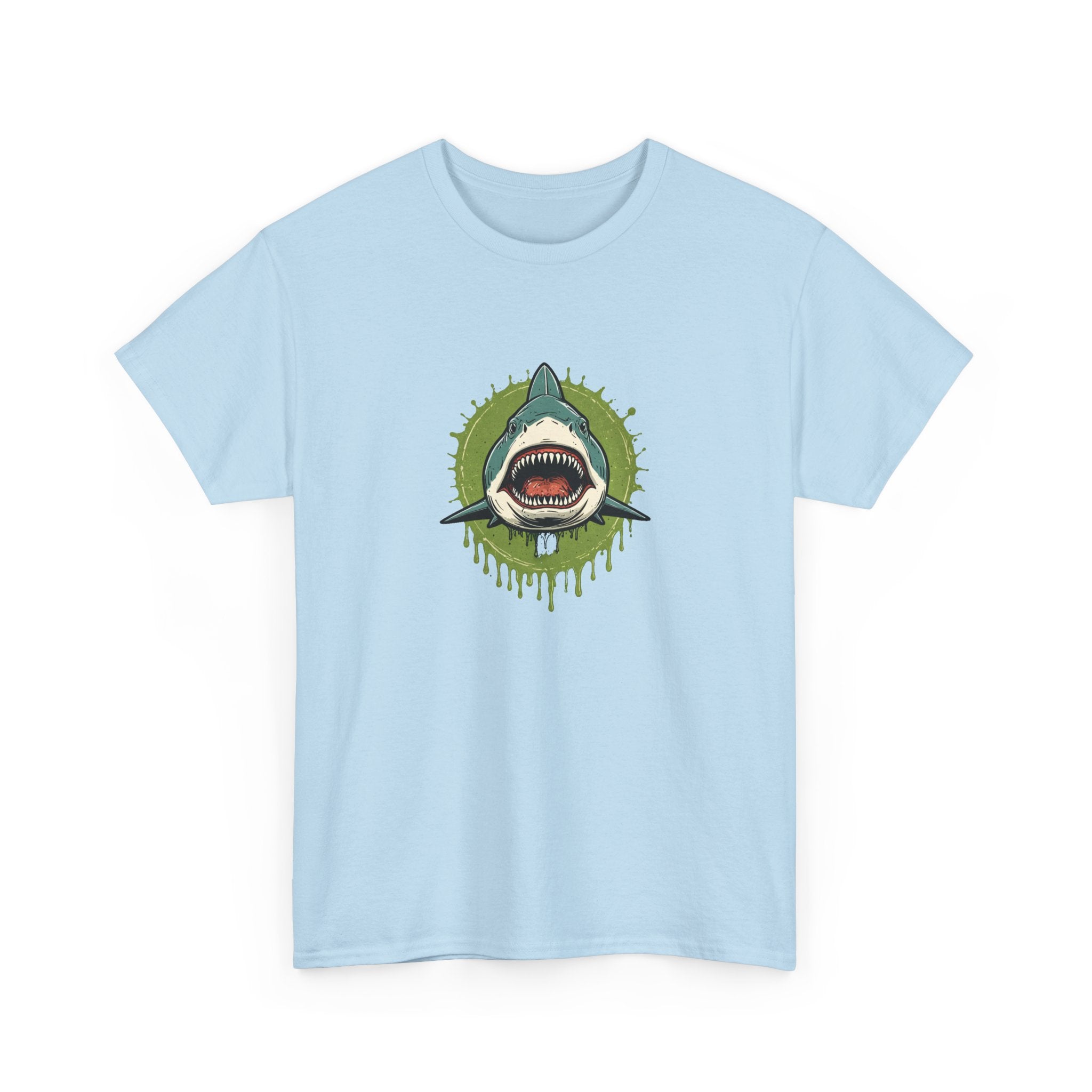 Shark Brain Rot Meme Graphic Tee | Cursed Unhinged T-Shirt | Unisex T-Shirt