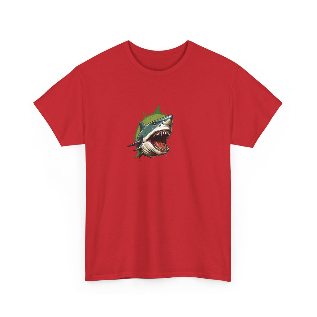 Cursed Shark Brain Rot Graphic Tee | Funny Meme Shirt for Cat Lady | Unisex T-Shirt