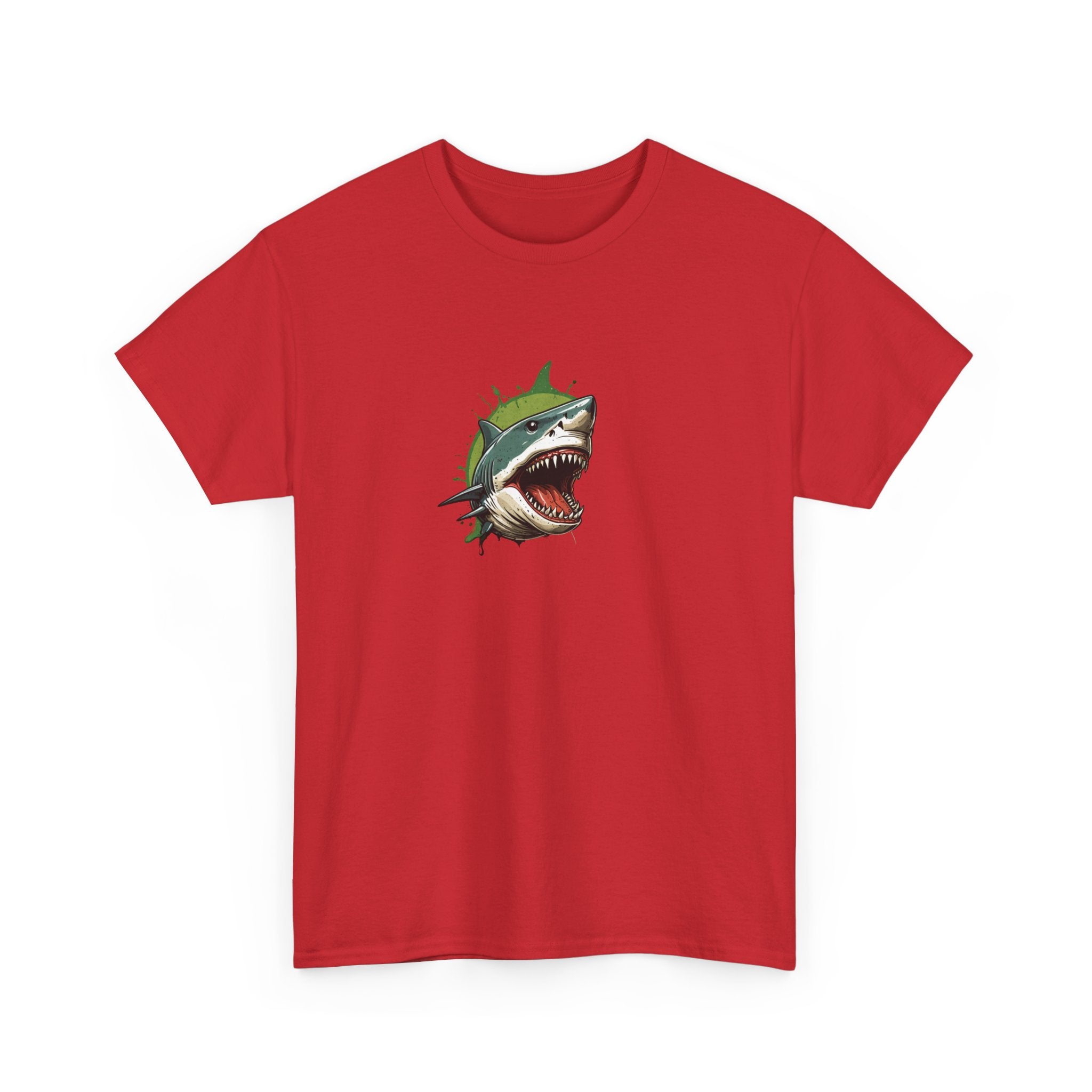 Cursed Shark Brain Rot Graphic Tee | Funny Meme Shirt for Cat Lady | Unisex T-Shirt