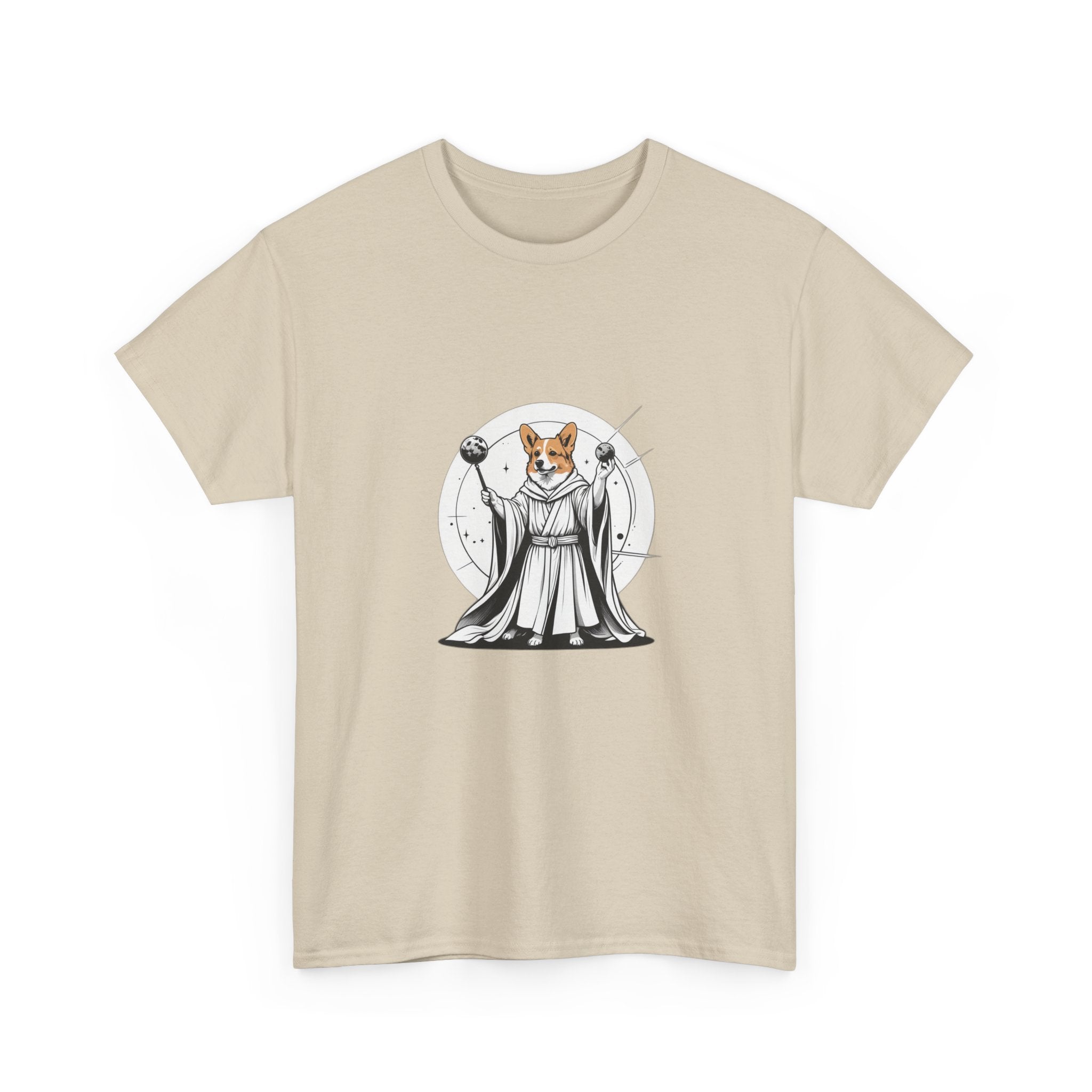 Corgi Points to the Cosmos — Unisex T-Shirt