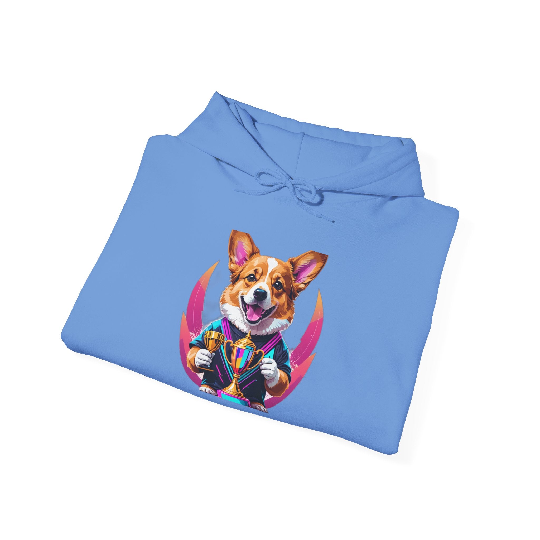 Glitched Corgi Trophy Holder — Unisex Hoodie