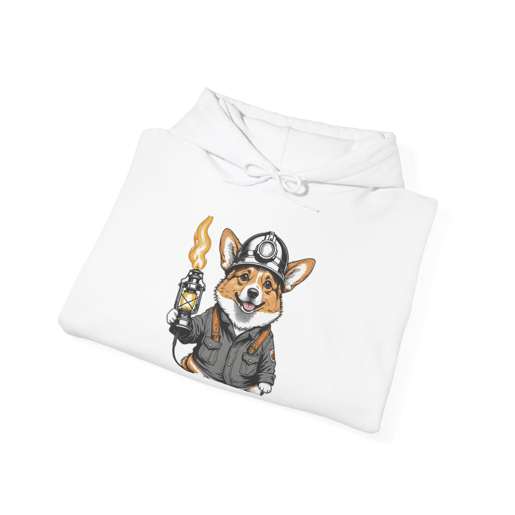 Corgi Miner's Helmet — Unisex Hoodie