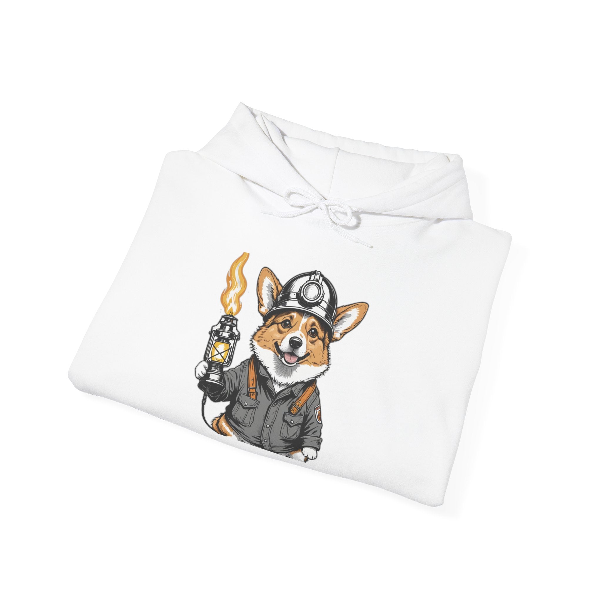 Corgi Miner's Helmet — Unisex Hoodie