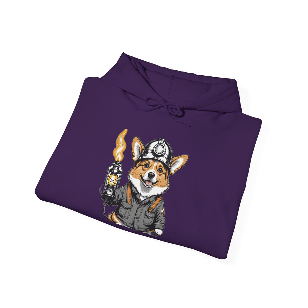 Corgi Miner's Helmet — Unisex Hoodie