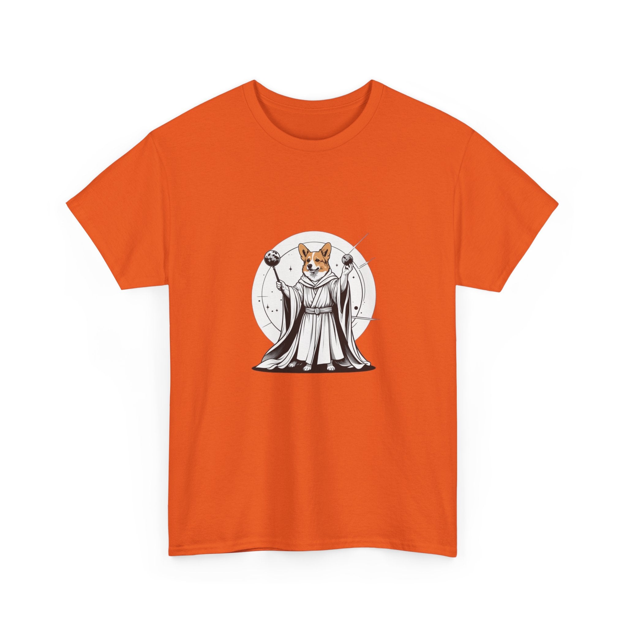 Corgi Points to the Cosmos — Unisex T-Shirt