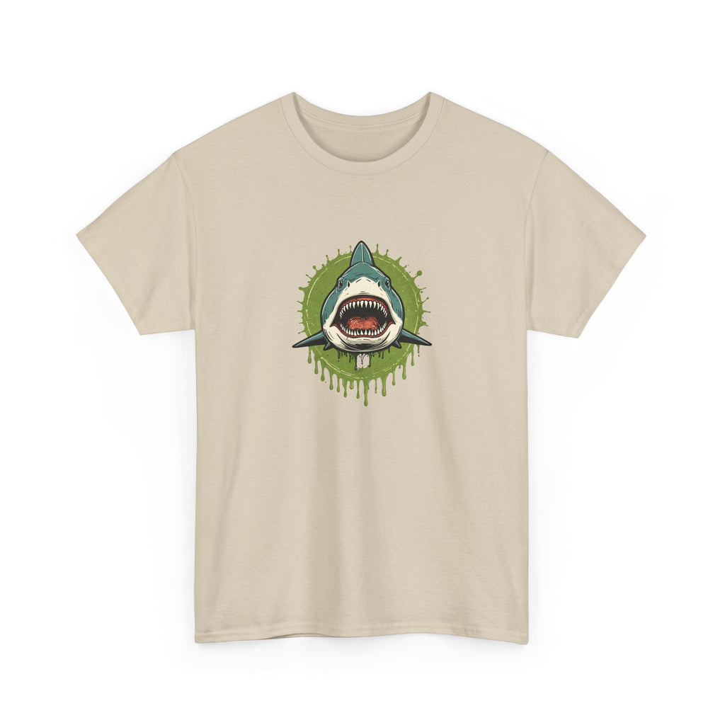 Shark Brain Rot Meme Graphic Tee | Cursed Unhinged T-Shirt | Unisex T-Shirt