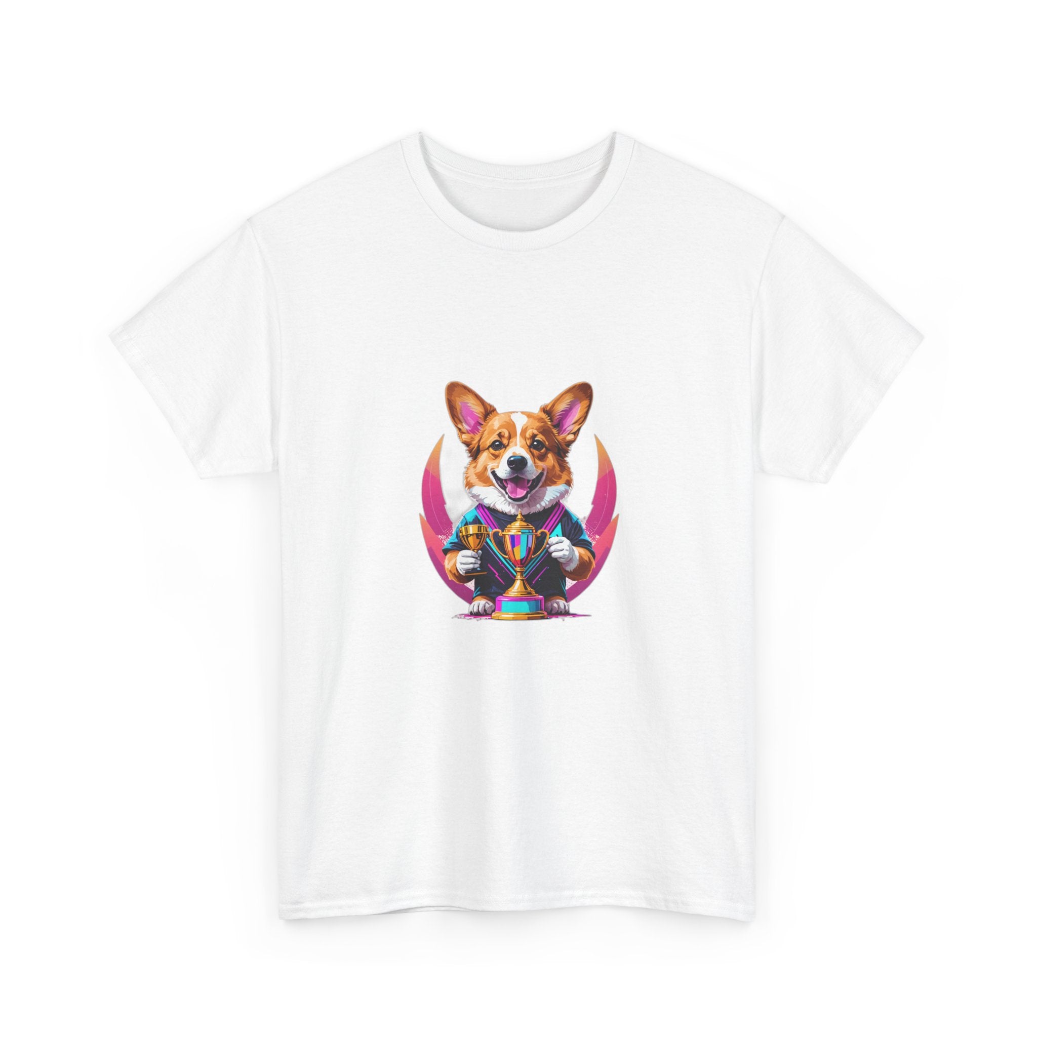 Glitched Corgi Trophy Holder — Unisex T-Shirt