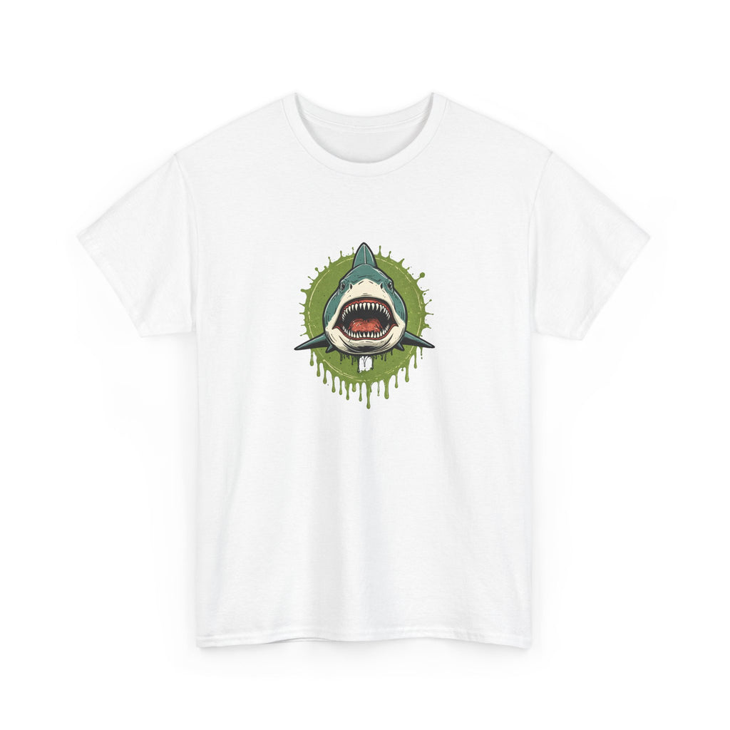 Shark Brain Rot Meme Graphic Tee | Cursed Unhinged T-Shirt | Unisex T-Shirt