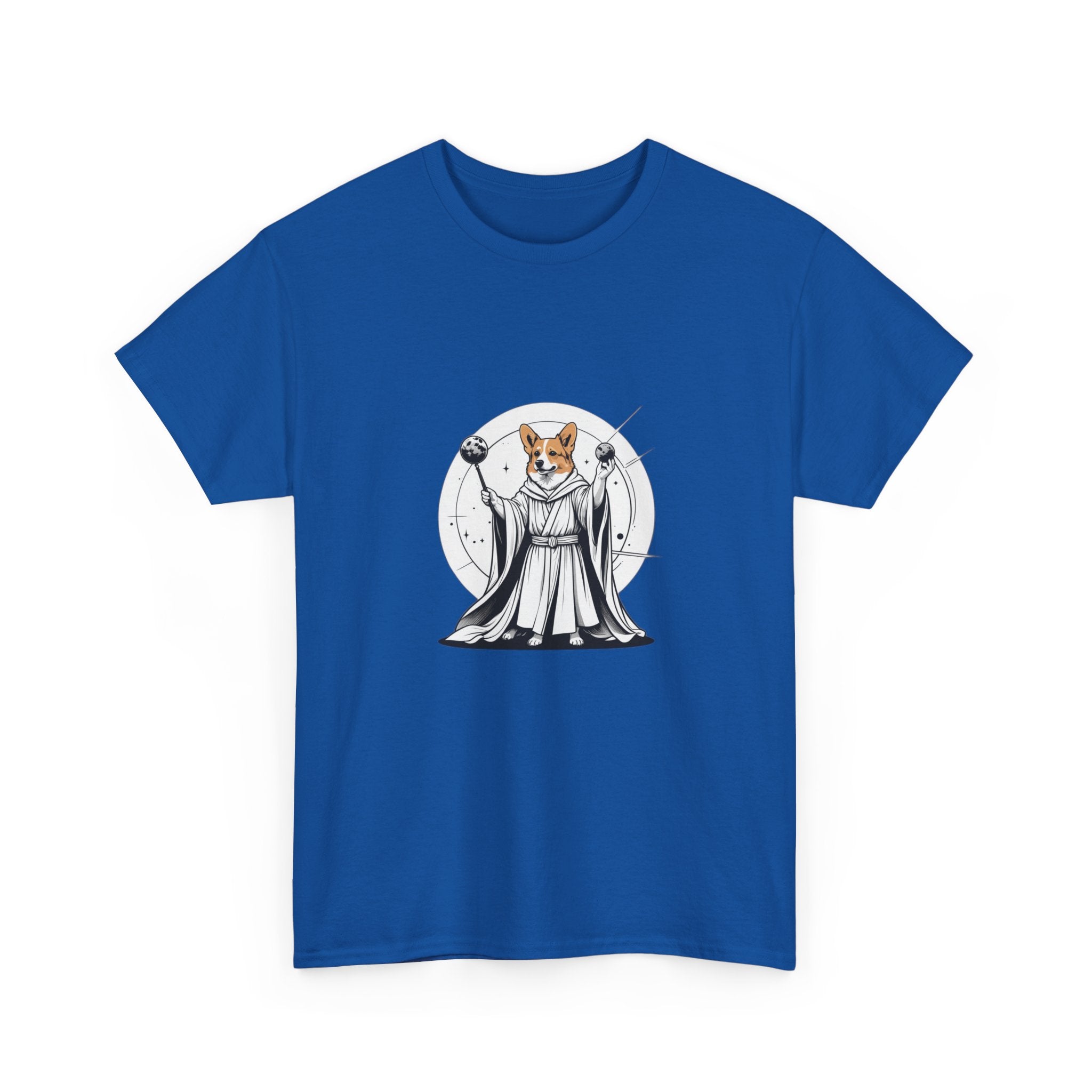 Corgi Points to the Cosmos — Unisex T-Shirt