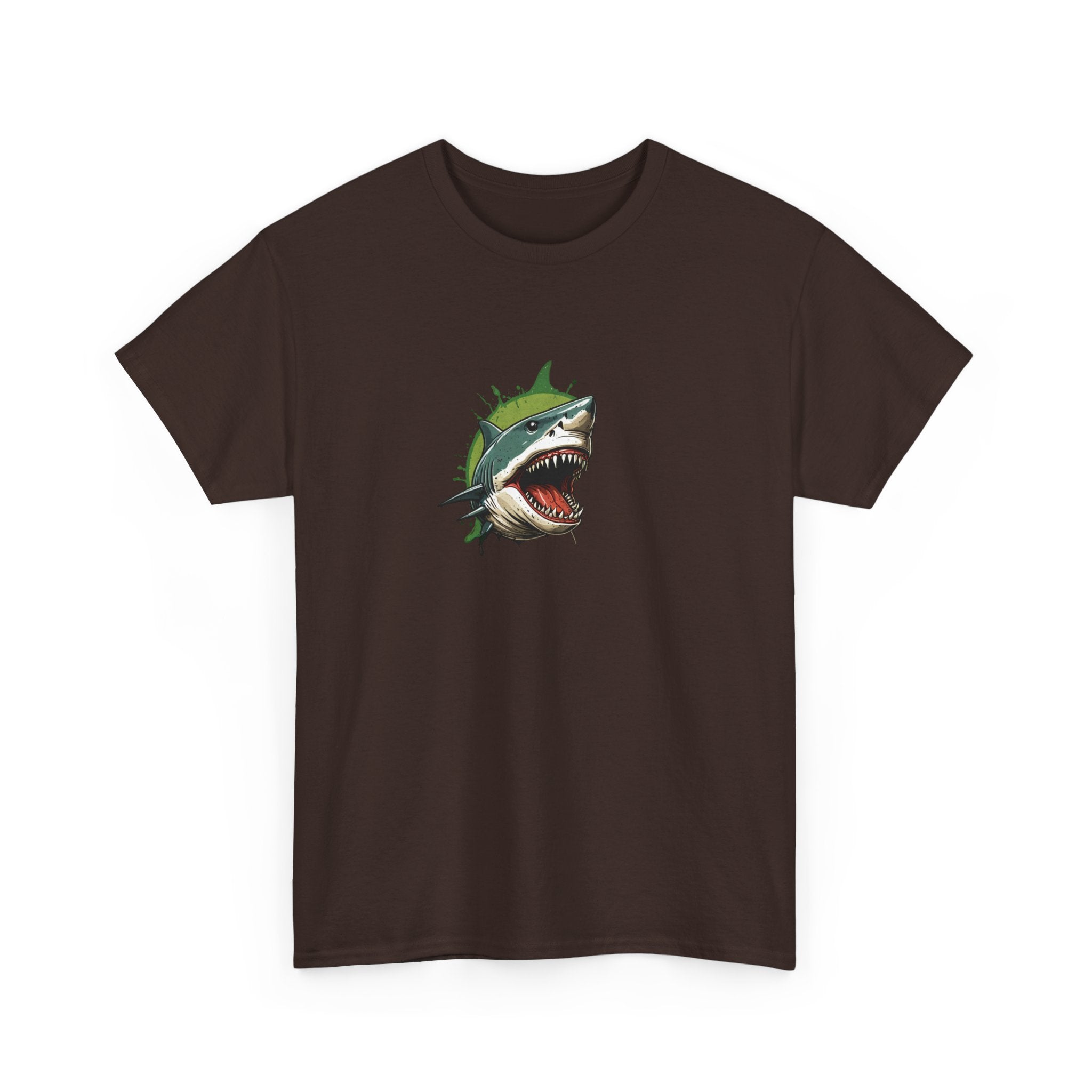 Cursed Shark Brain Rot Graphic Tee | Funny Meme Shirt for Cat Lady | Unisex T-Shirt
