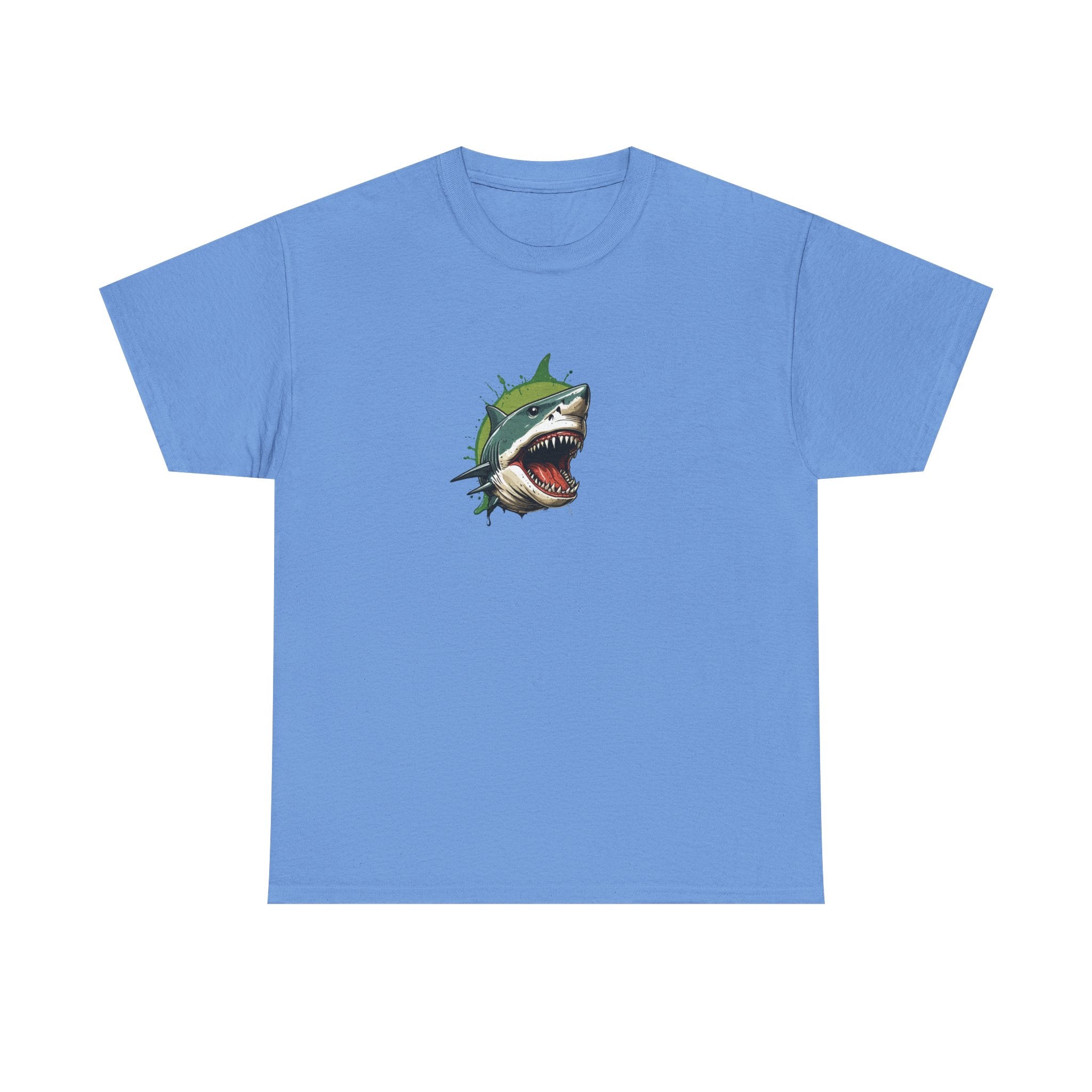 Cursed Shark Brain Rot Graphic Tee | Funny Meme Shirt for Cat Lady | Unisex T-Shirt