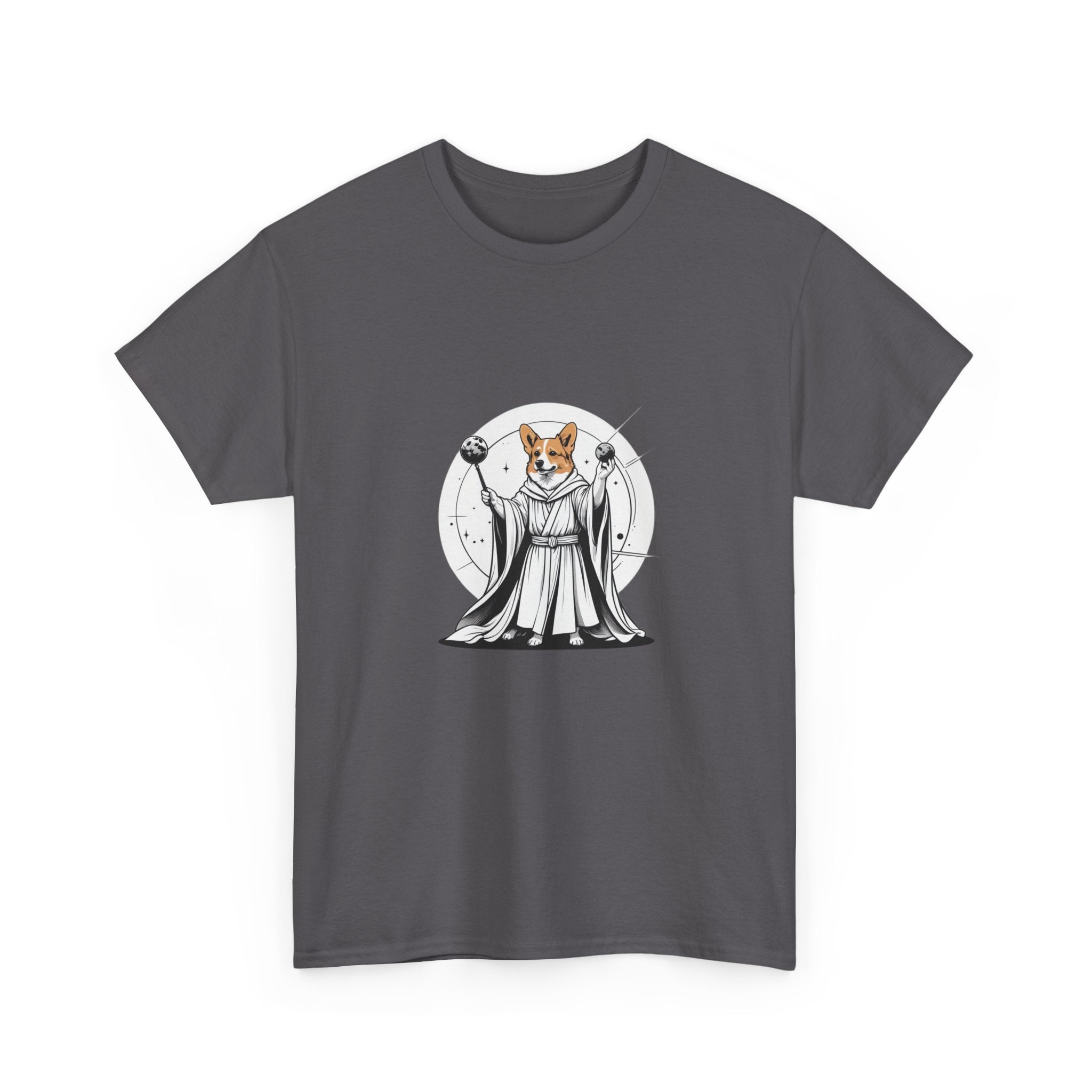 Corgi Points to the Cosmos — Unisex T-Shirt