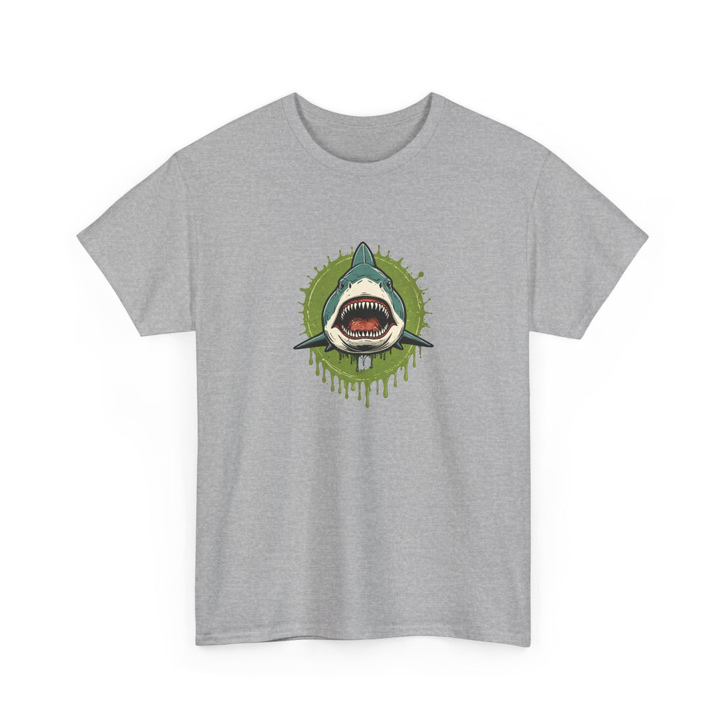 Shark Brain Rot Meme Graphic Tee | Cursed Unhinged T-Shirt | Unisex T-Shirt