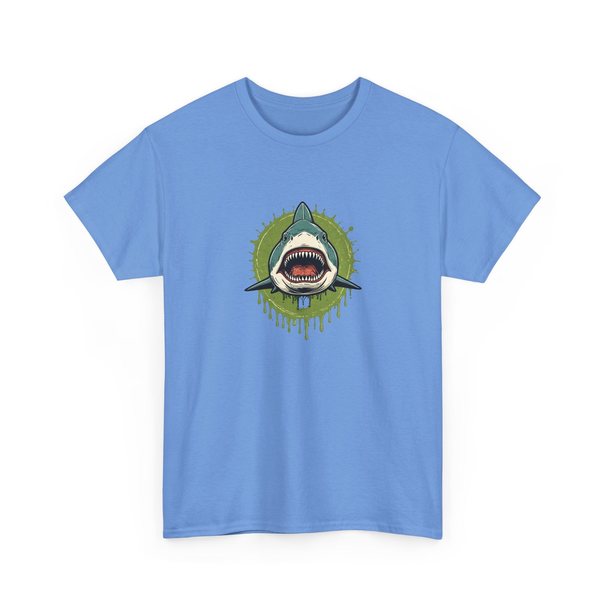Shark Brain Rot Meme Graphic Tee | Cursed Unhinged T-Shirt | Unisex T-Shirt