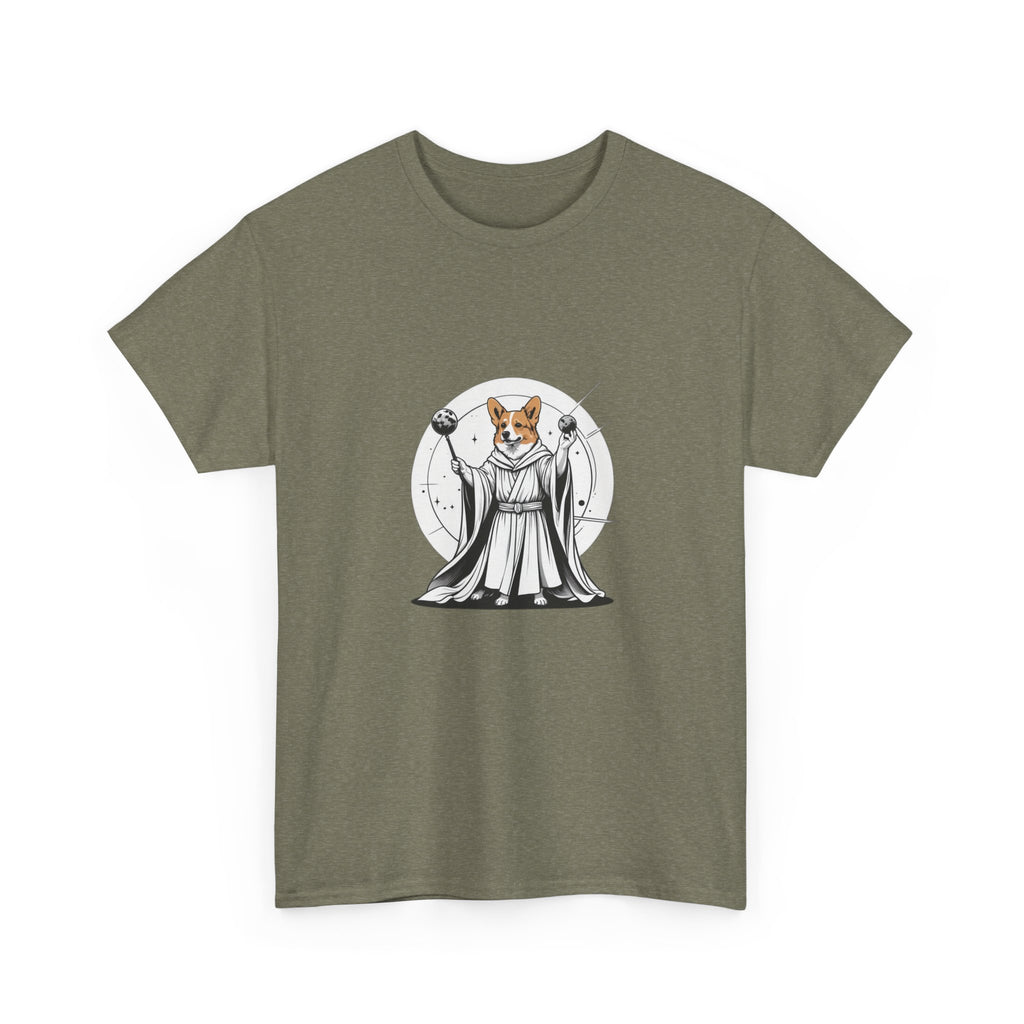 Corgi Points to the Cosmos — Unisex T-Shirt