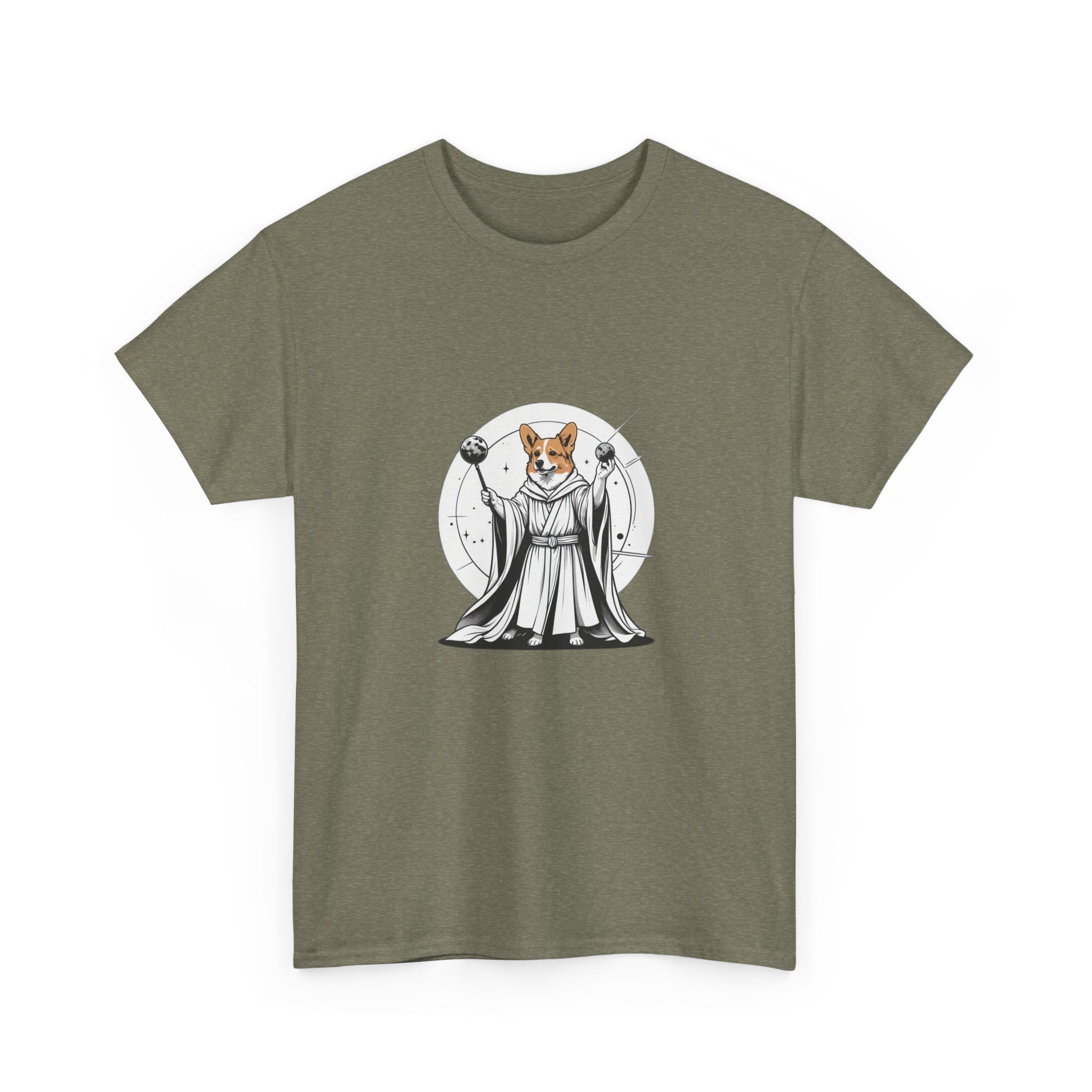 Corgi Points to the Cosmos — Unisex T-Shirt
